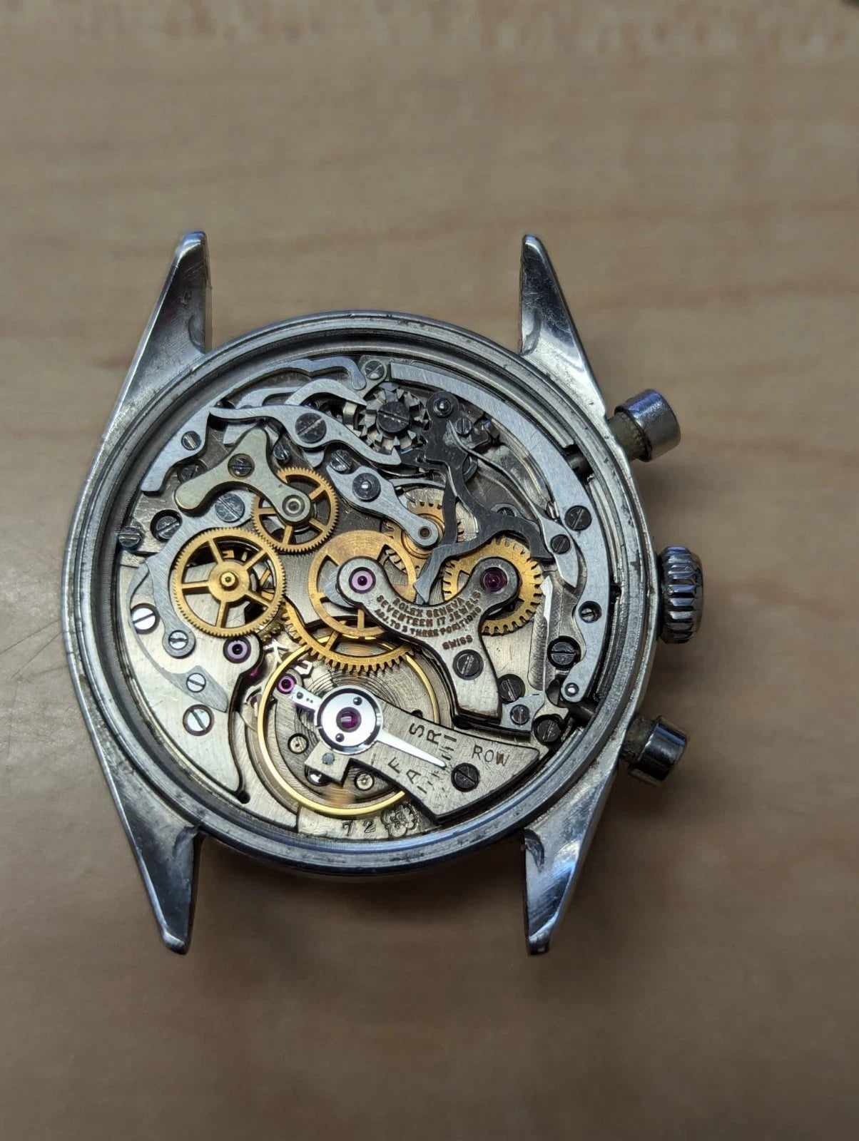 1963 Rolex Chronograph Pre-Daytona 6034 Silver Dial Oyster Rivet C+I No Papers