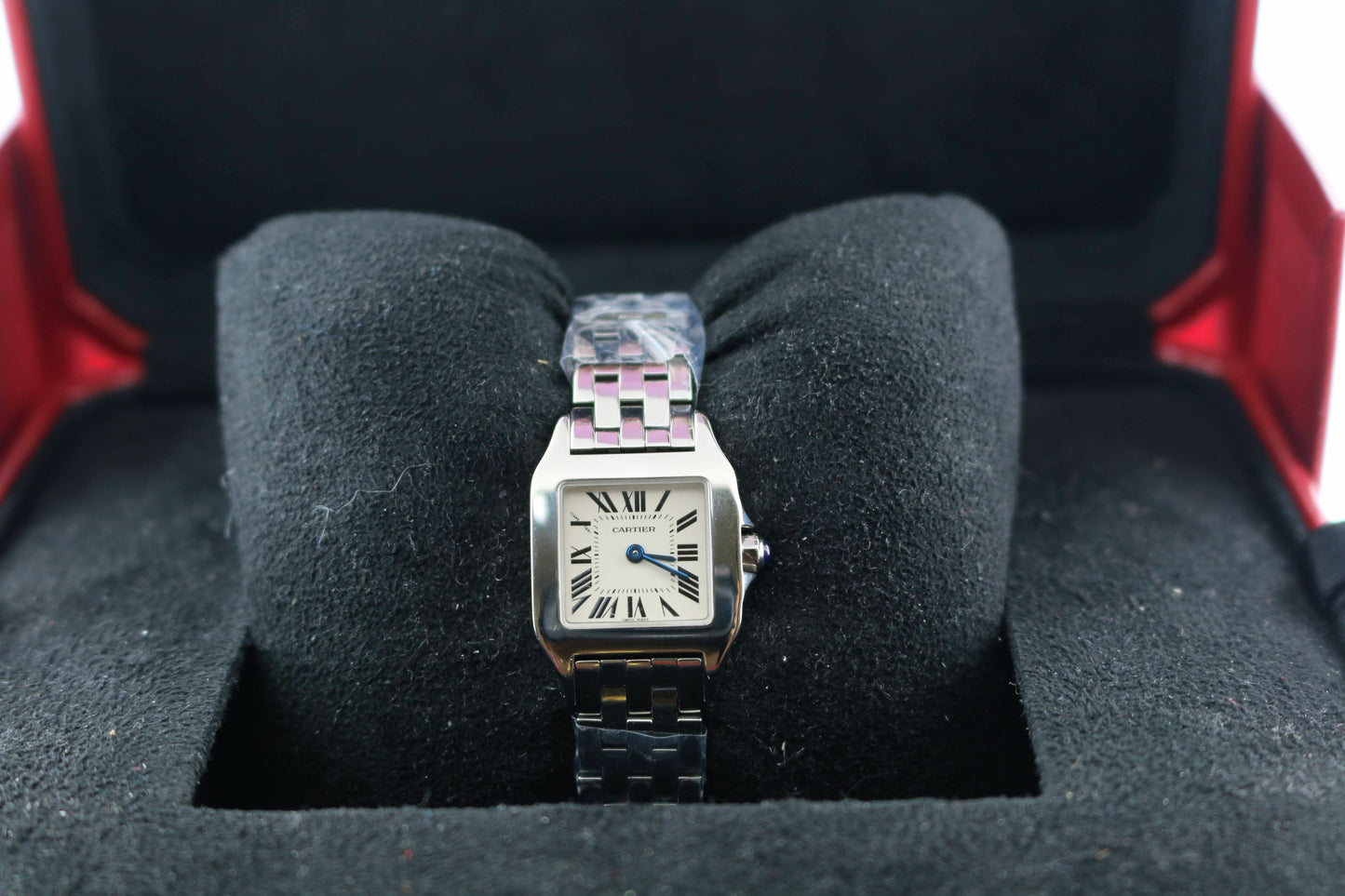 Cartier Santos Demoiselle 2698 White Dial Stainless Steel 20mm