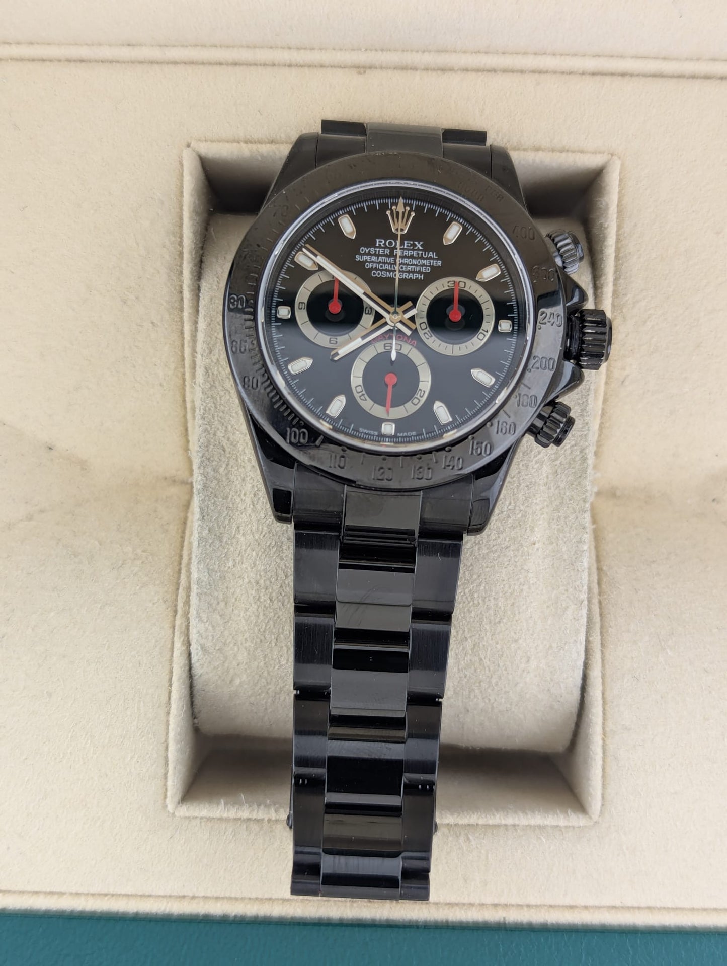 2004 Rolex Pro Hunter Daytona 116520 PVD Black Dial Black Oyster No Papers 40mm