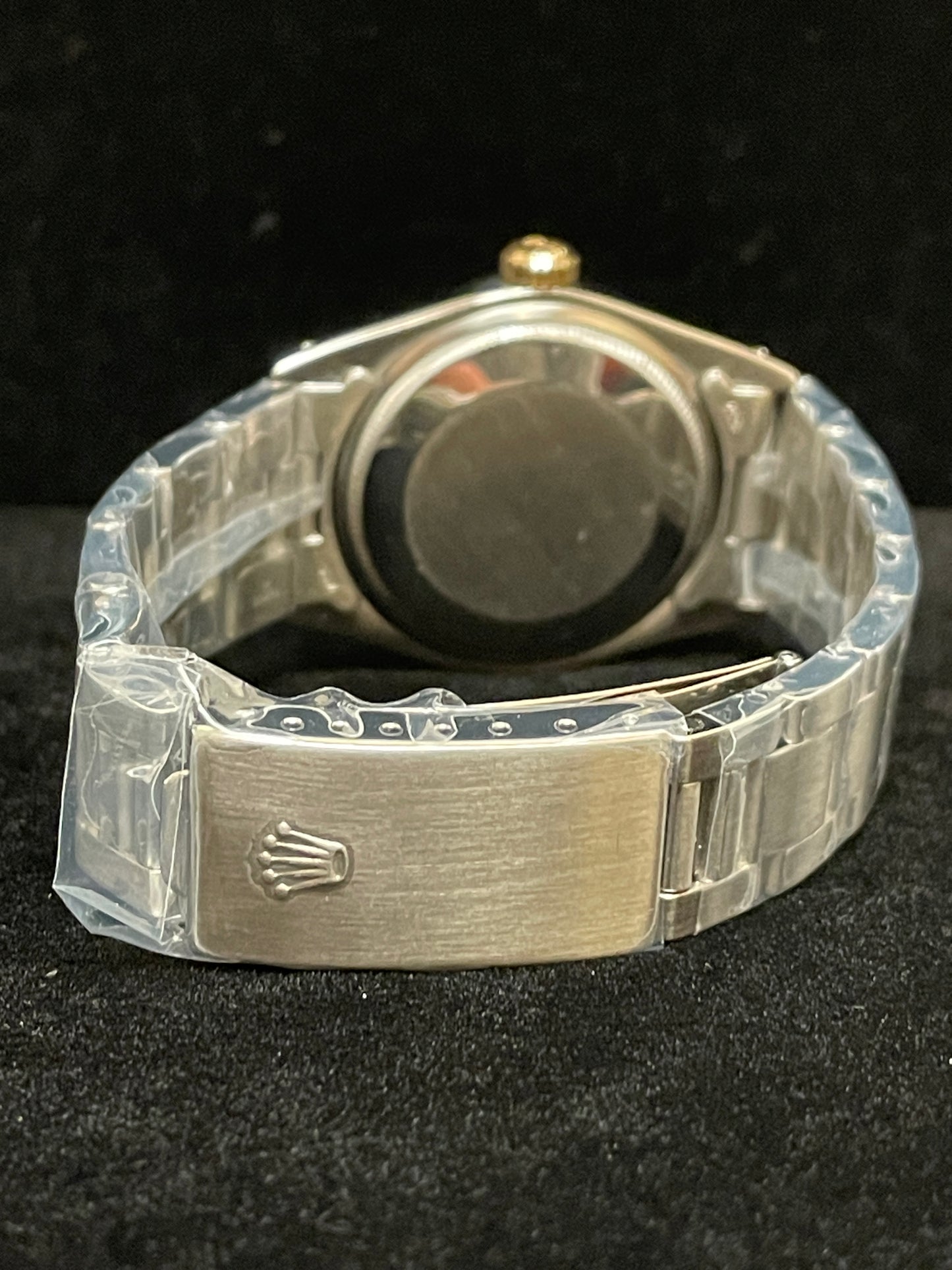 1980 Rolex Date 1505 Champagne Dial Two-Tone Bezel SS Oyster With Papers 34mm