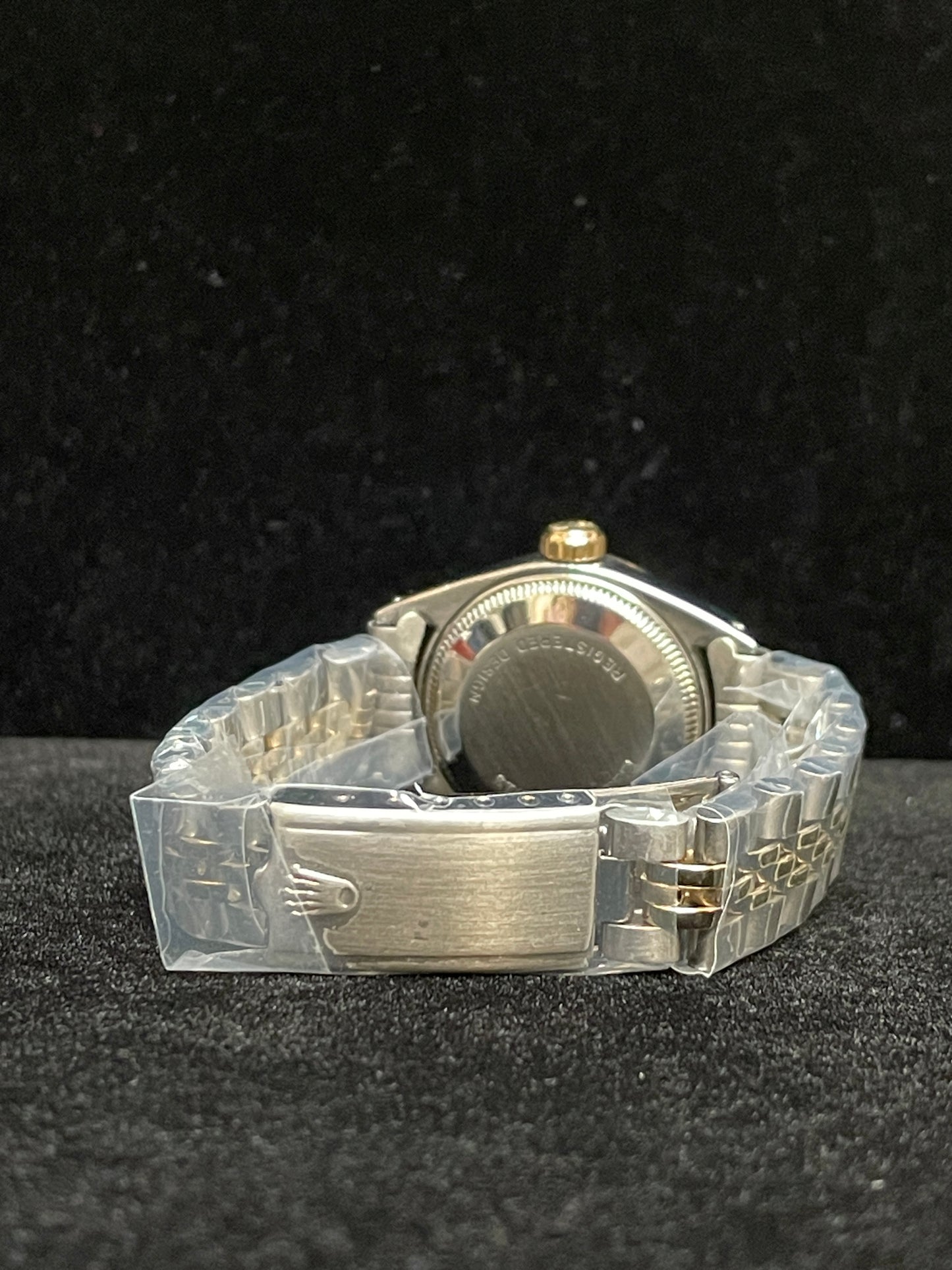 Rolex Ladies Datejust 6917 Black Diamond TT Jubilee No Papers 26mm