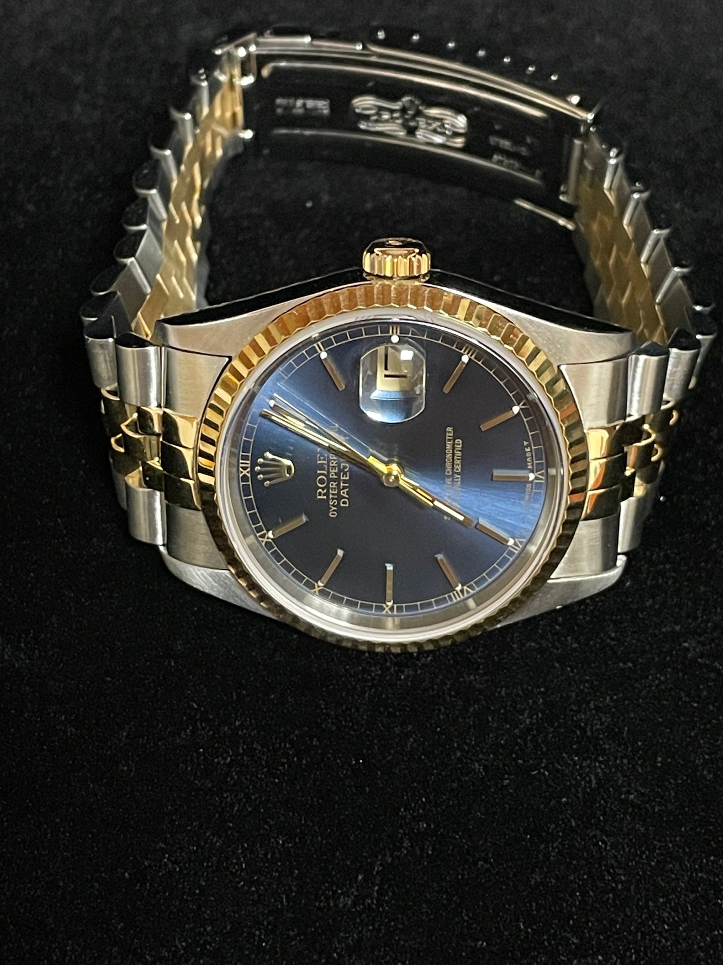 1997 Rolex Datejust 16233 Blue Dial TT Jubilee No Papers 36mm