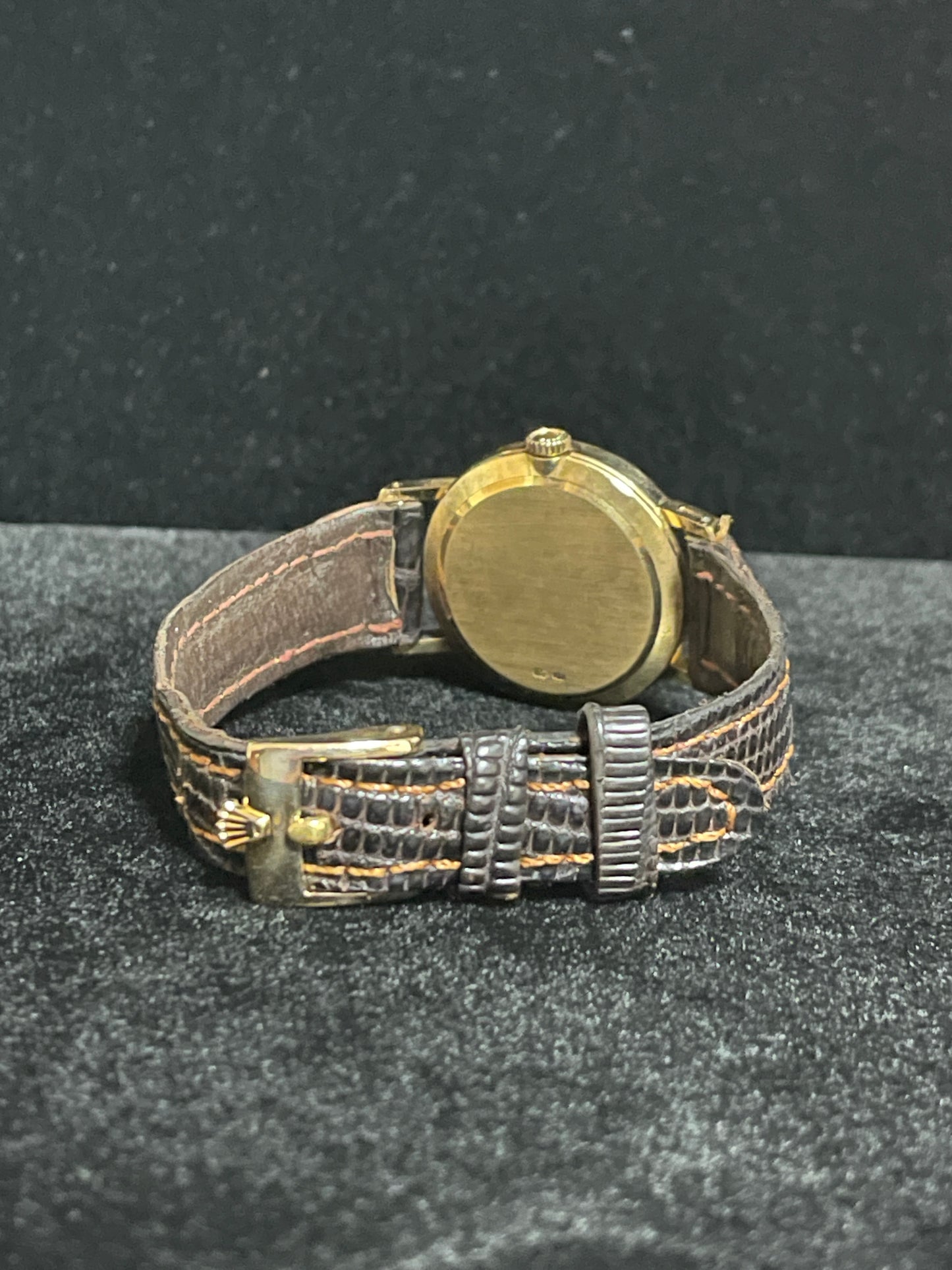 1976 Rolex Ladies Cellini Champagne Dial 18kt YG Leather Strap No Papers 26mm