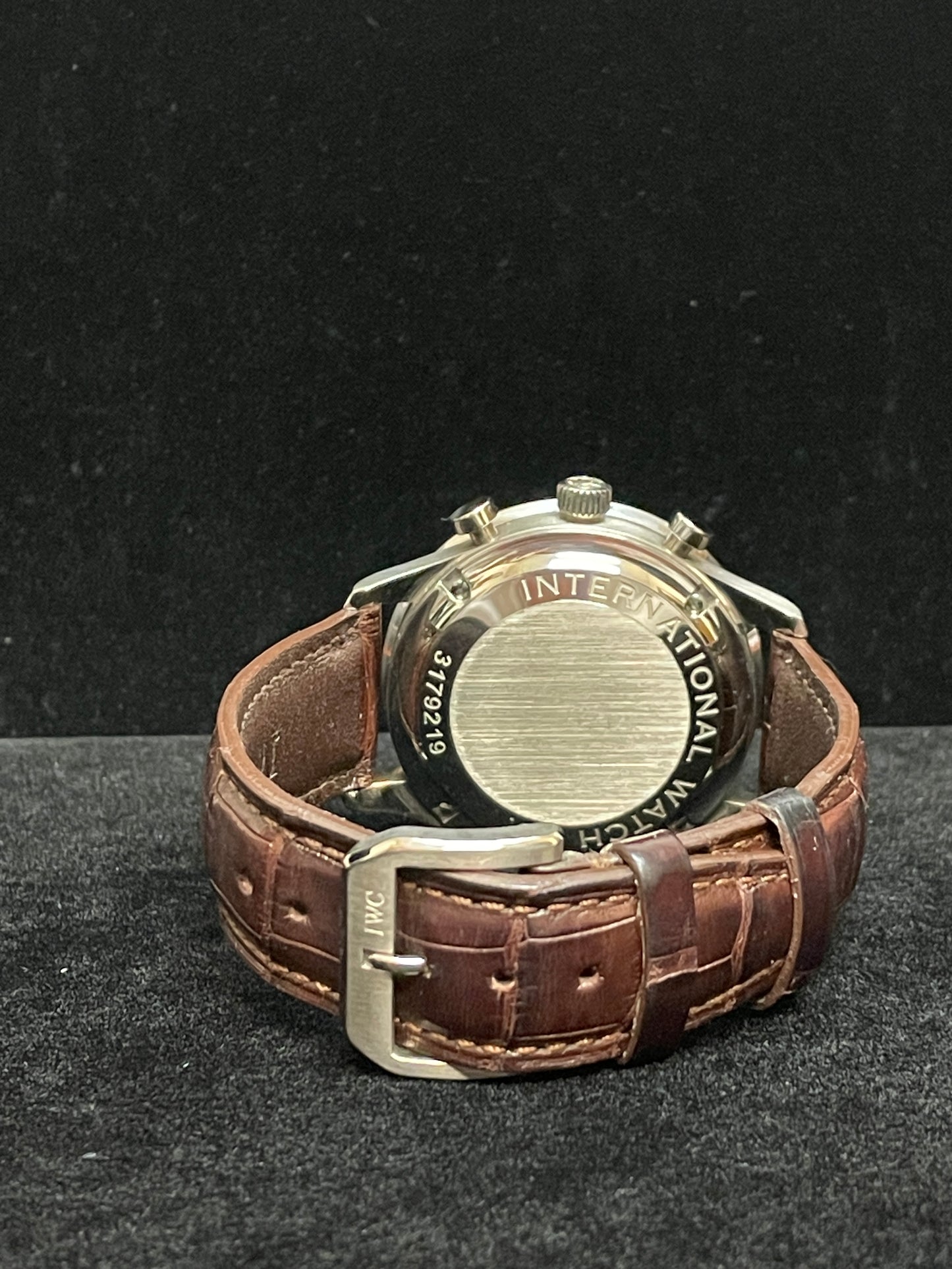 IWC Portuguese Chrono IW371431 Grey Dial Leather Strap WG 18kt No Papers 41mm
