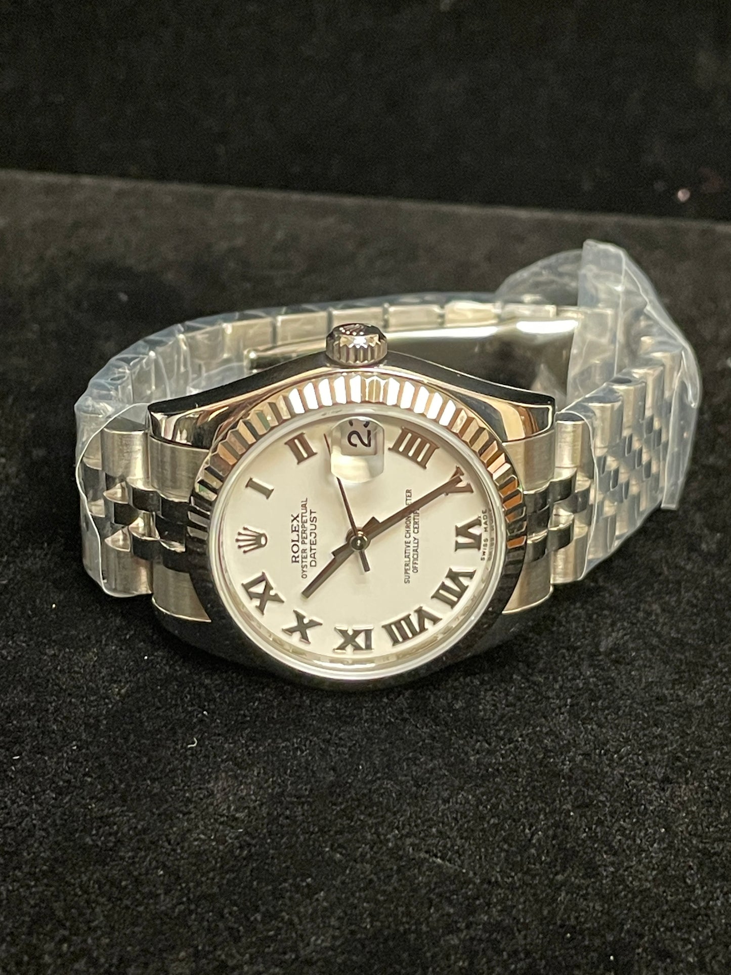 2017 Rolex Datejust 178274 White Roman Dial TT Jubilee No Papers 31mm