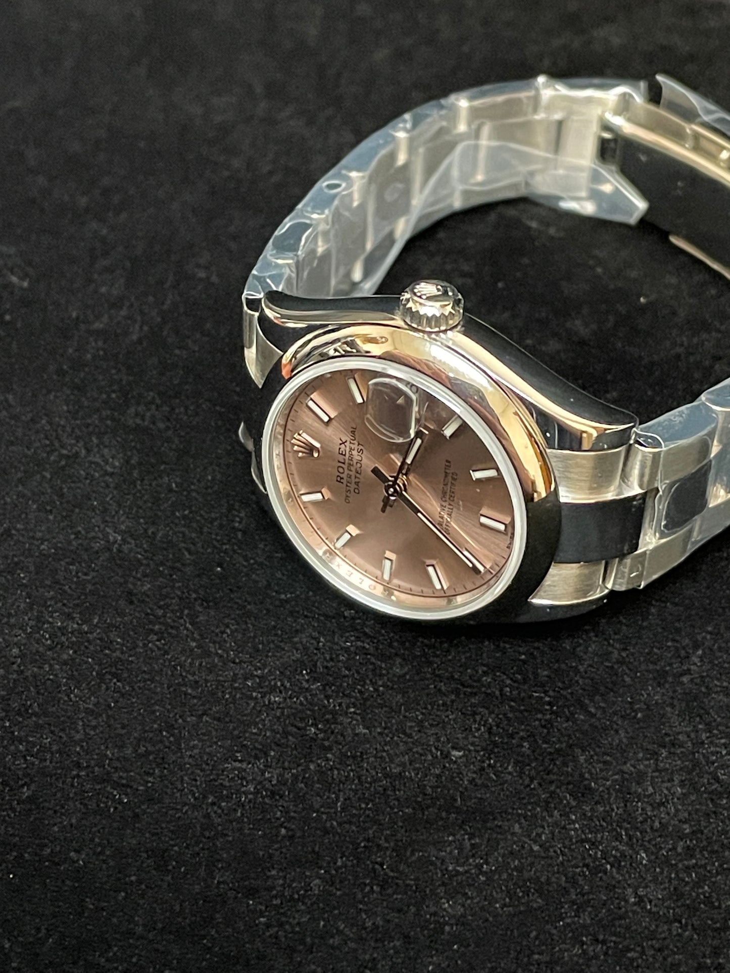 2022 Rolex Midsize Datejust 278240 Pink Dial SS Oyster With Papers 31mm