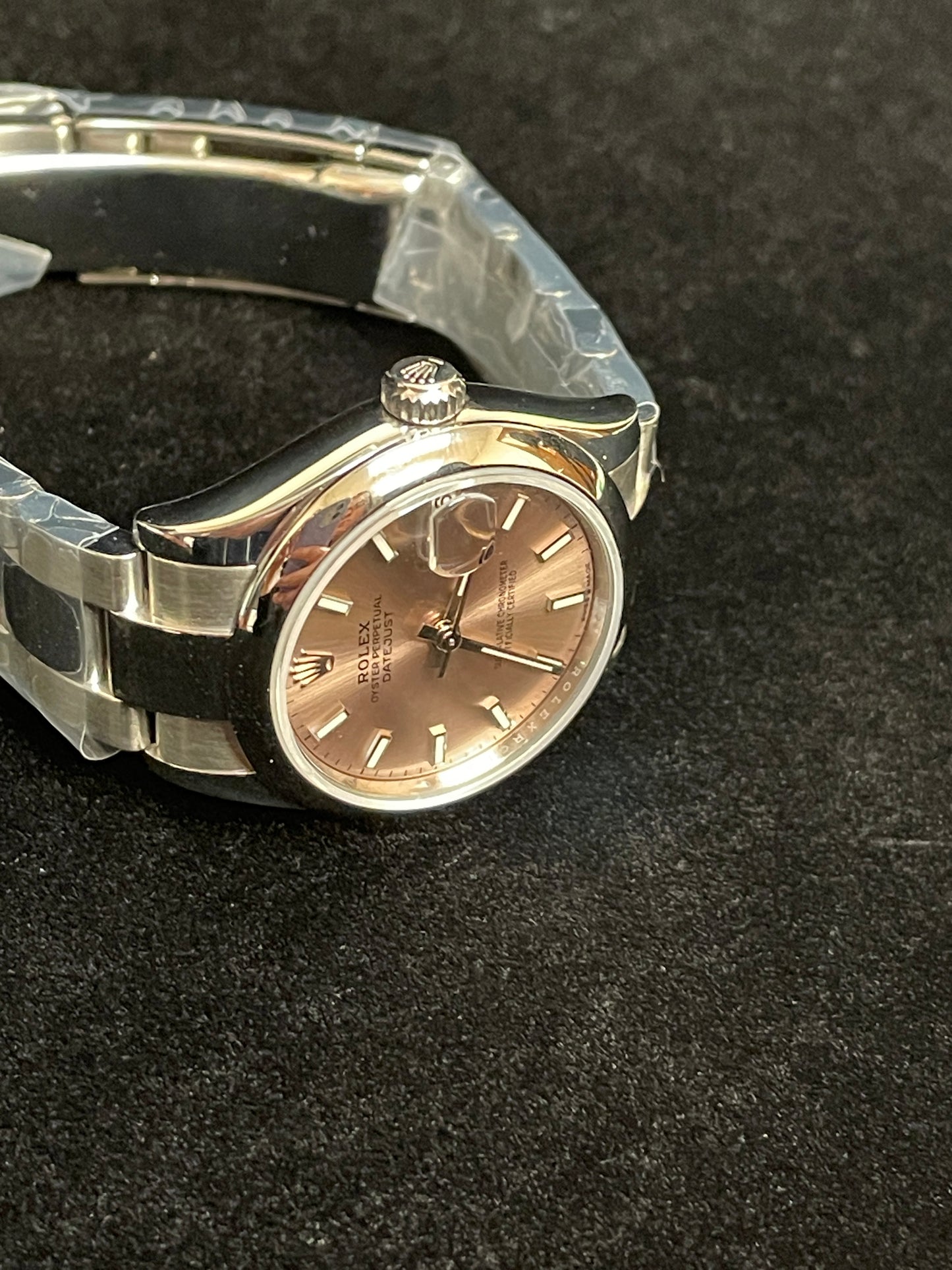 2022 Rolex Midsize Datejust 278240 Pink Dial SS Oyster With Papers 31mm