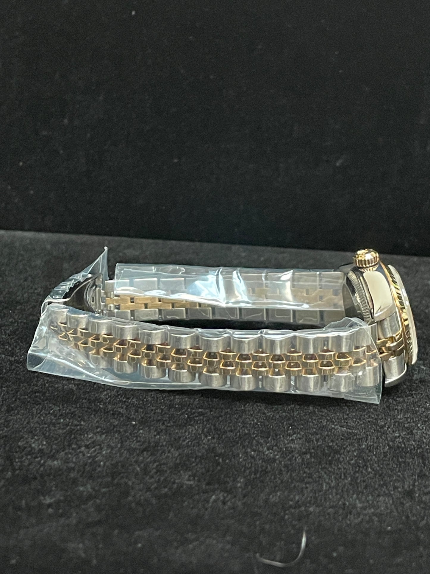 2000 Rolex Ladies Datejust 79173 Blue Vignette Diamond Dial TT 18kt Jubilee 26mm