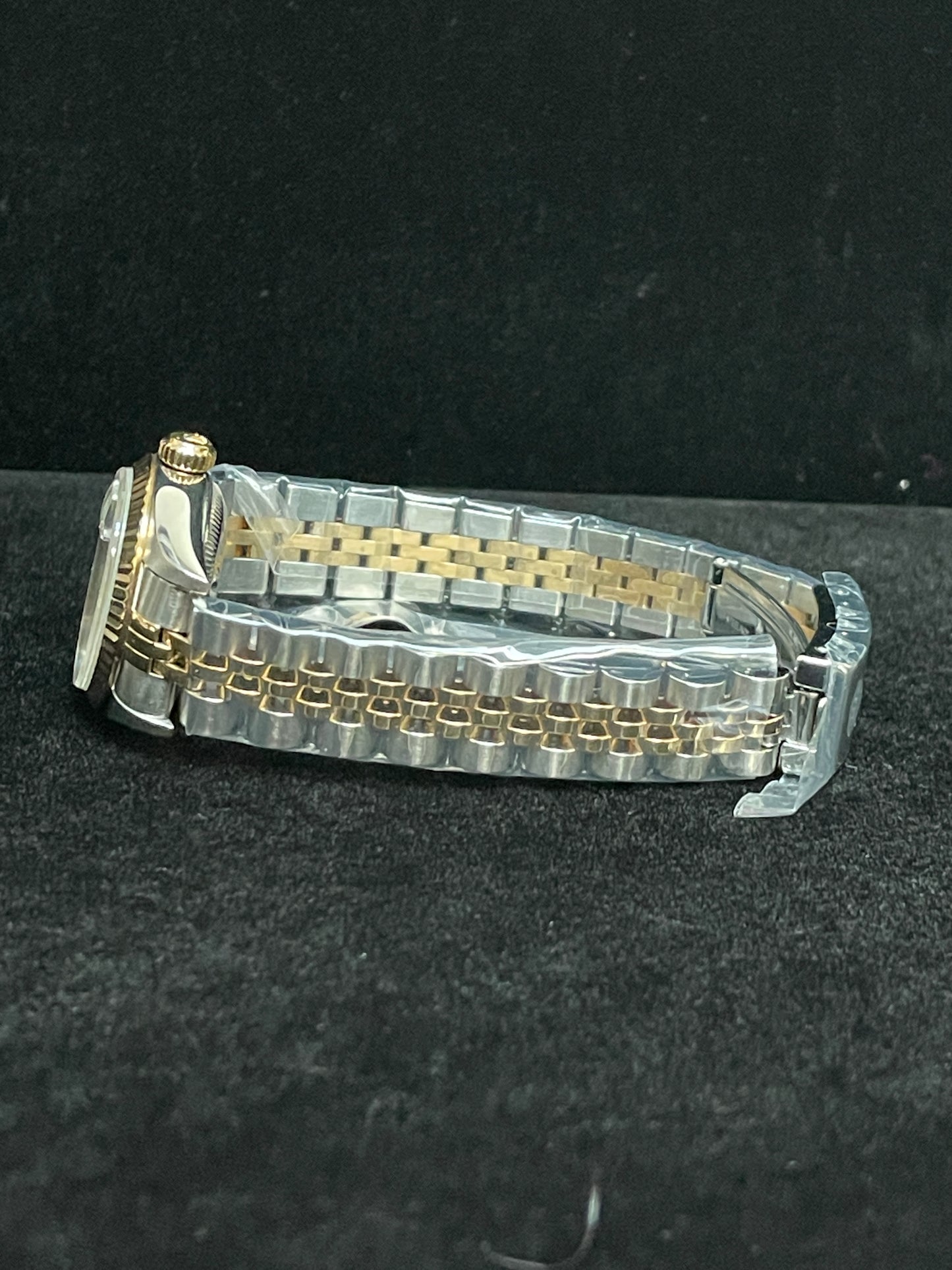 2000 Rolex Ladies Datejust 79173 Blue Vignette Diamond Dial TT 18kt Jubilee 26mm