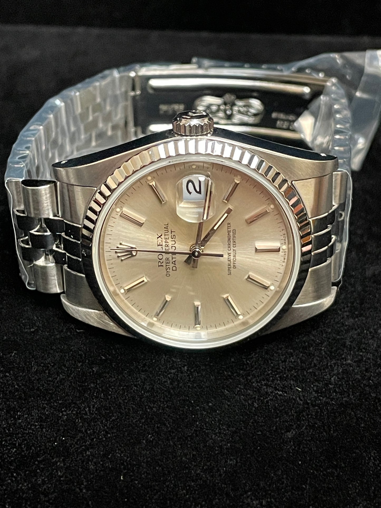 OH 1989 Rolex Datejust 16234 Silver Dial SS Jubilee No Papers 36mm
