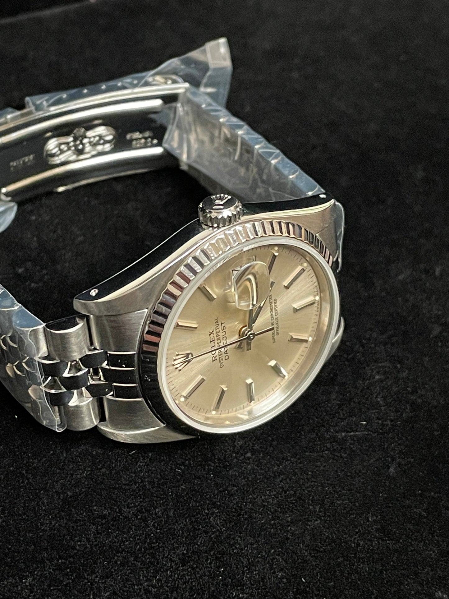 OH 1989 Rolex Datejust 16234 Silver Dial SS Jubilee No Papers 36mm