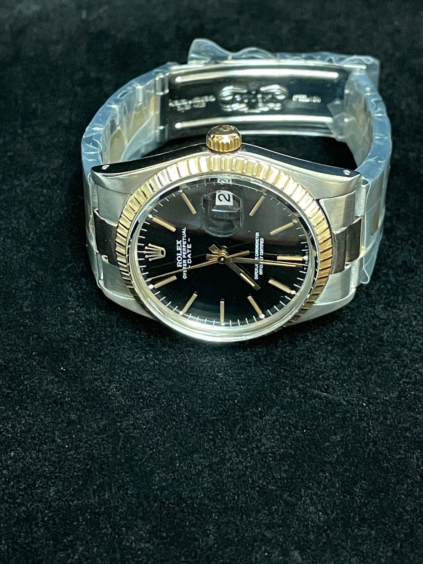 1983 Rolex Date 15053 Black Dial TT Oyster No Papers 34mm