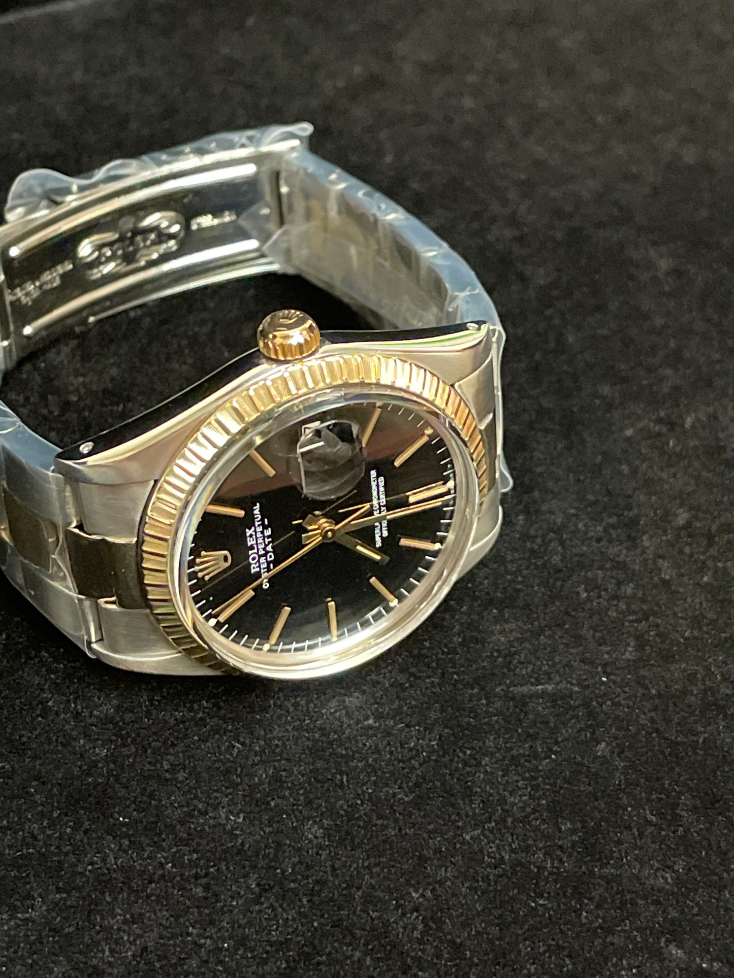 1983 Rolex Date 15053 Black Dial TT Oyster No Papers 34mm
