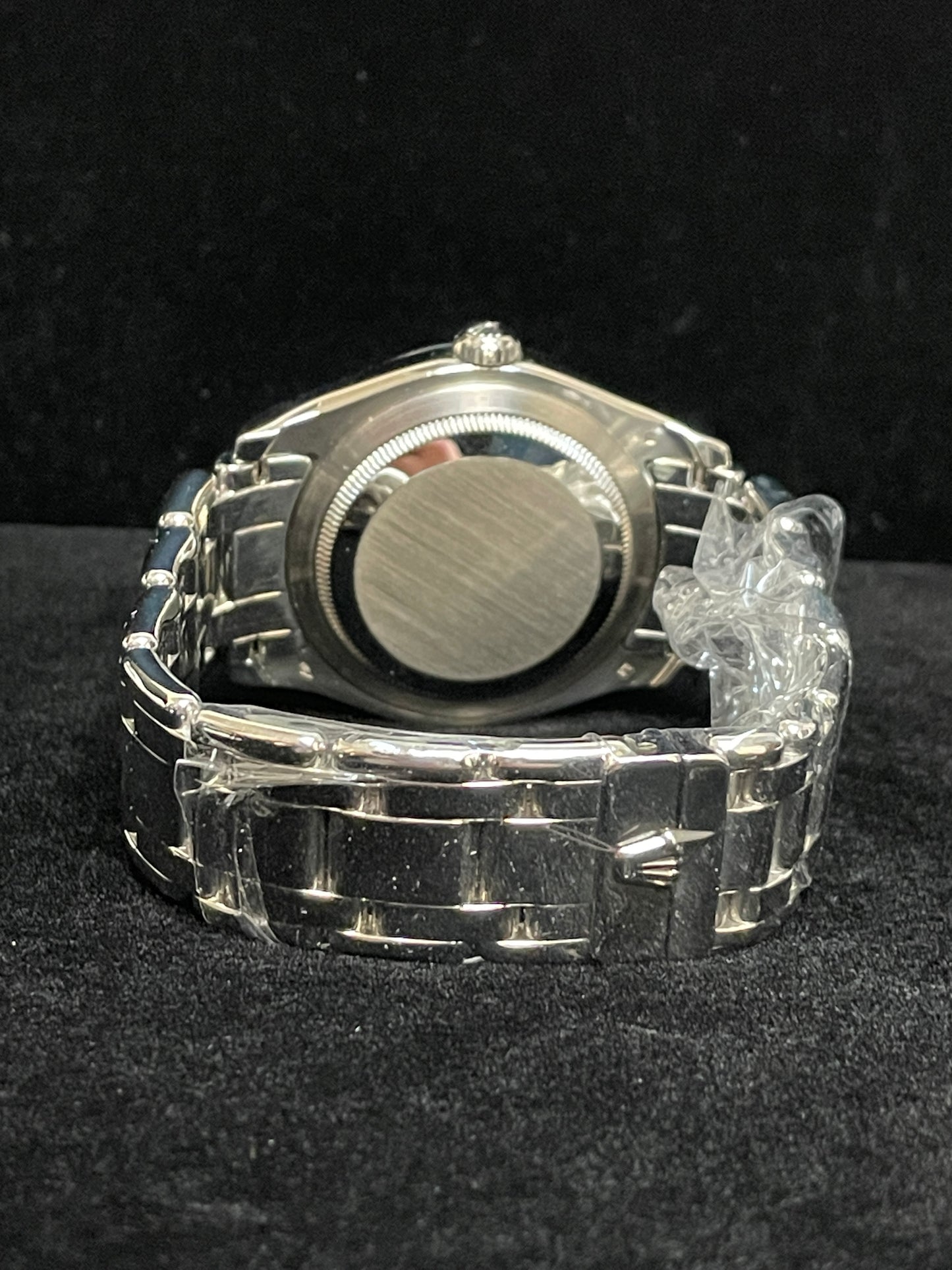 1999 Rolex Day-Date 18946 Tahitian MOP Diamond Dial Platinum Masterpiece 39mm