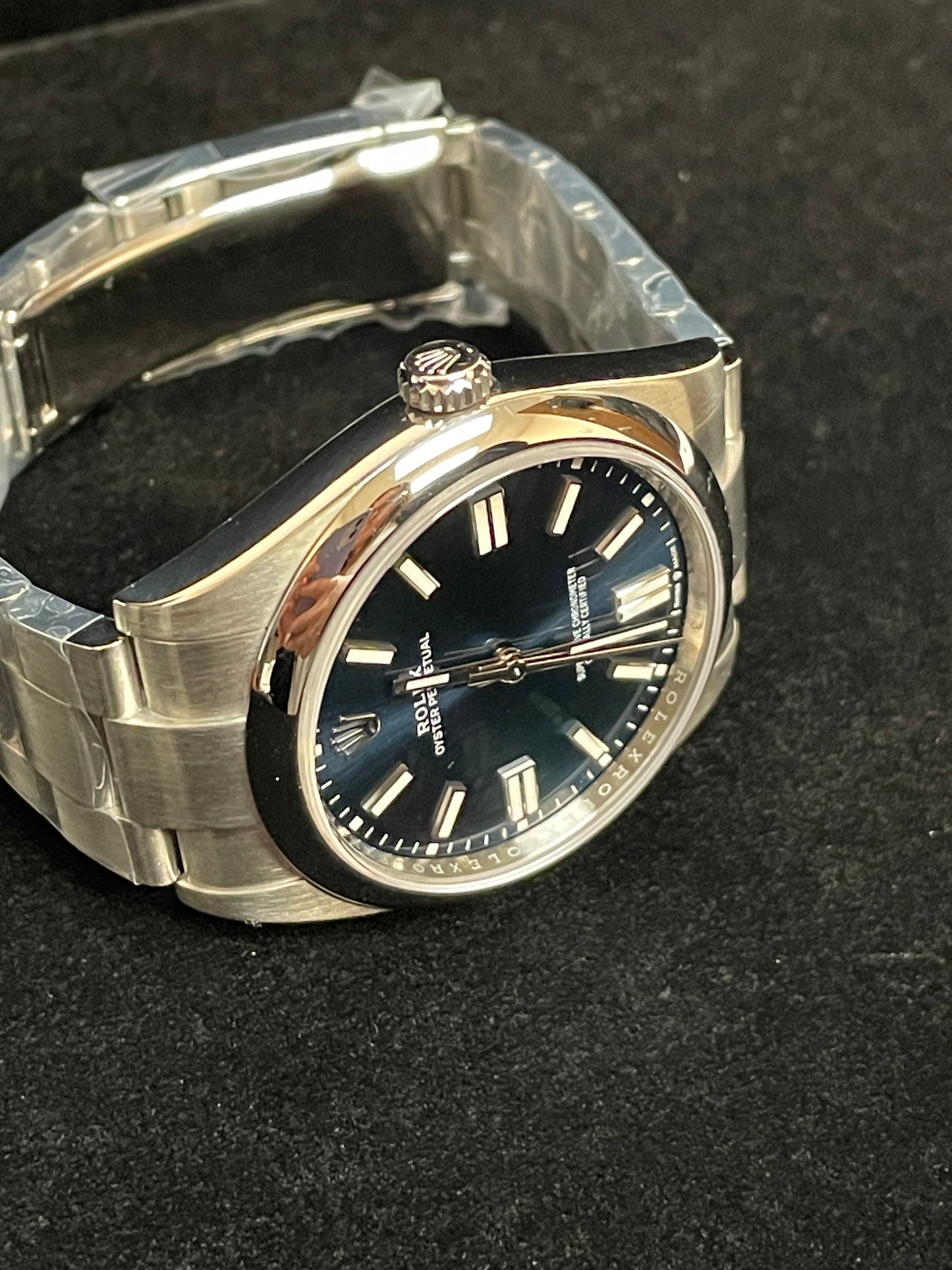 2024 Rolex Oyster Perpetual 124300 Blue Dial SS Oyster With Papers 41mm