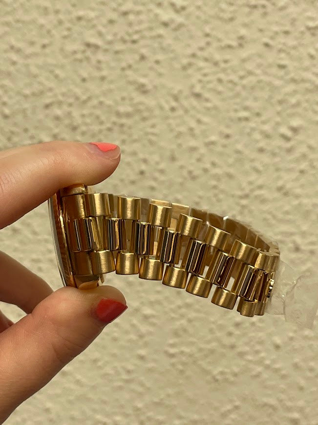 1989 Rolex Day-Date 18238 Tobacco Dial 18kt President No Papers 36mm