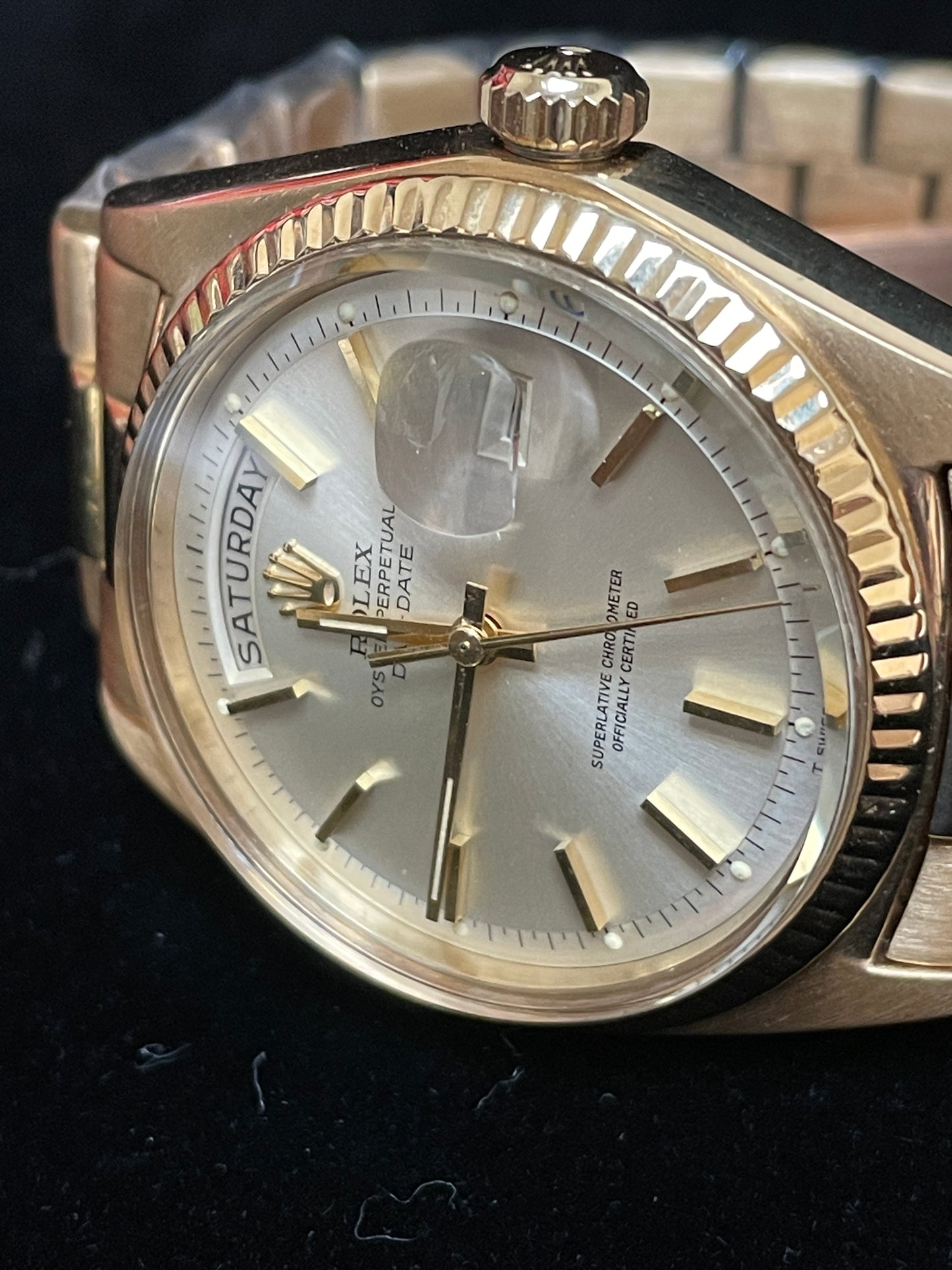 1974 Rolex Day-Date 1803 Silver Dial 18kt President No Papers 36mm