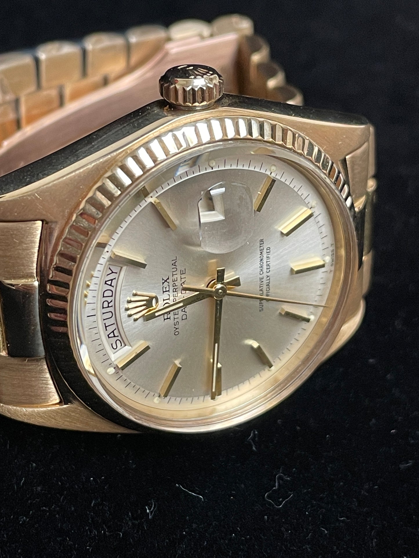 1974 Rolex Day-Date 1803 Silver Dial 18kt President No Papers 36mm