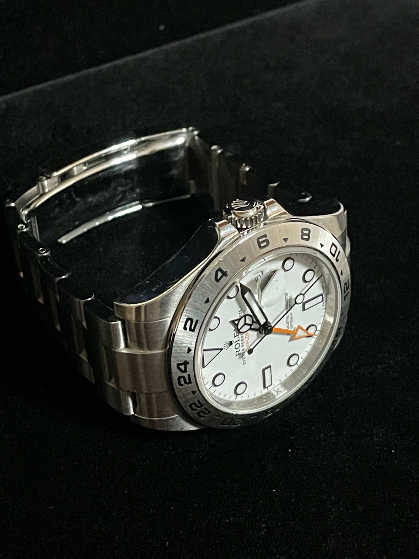2016 Rolex Explorer II 216570 Polar White Polar Dial SS Oyster With Papers 42mm