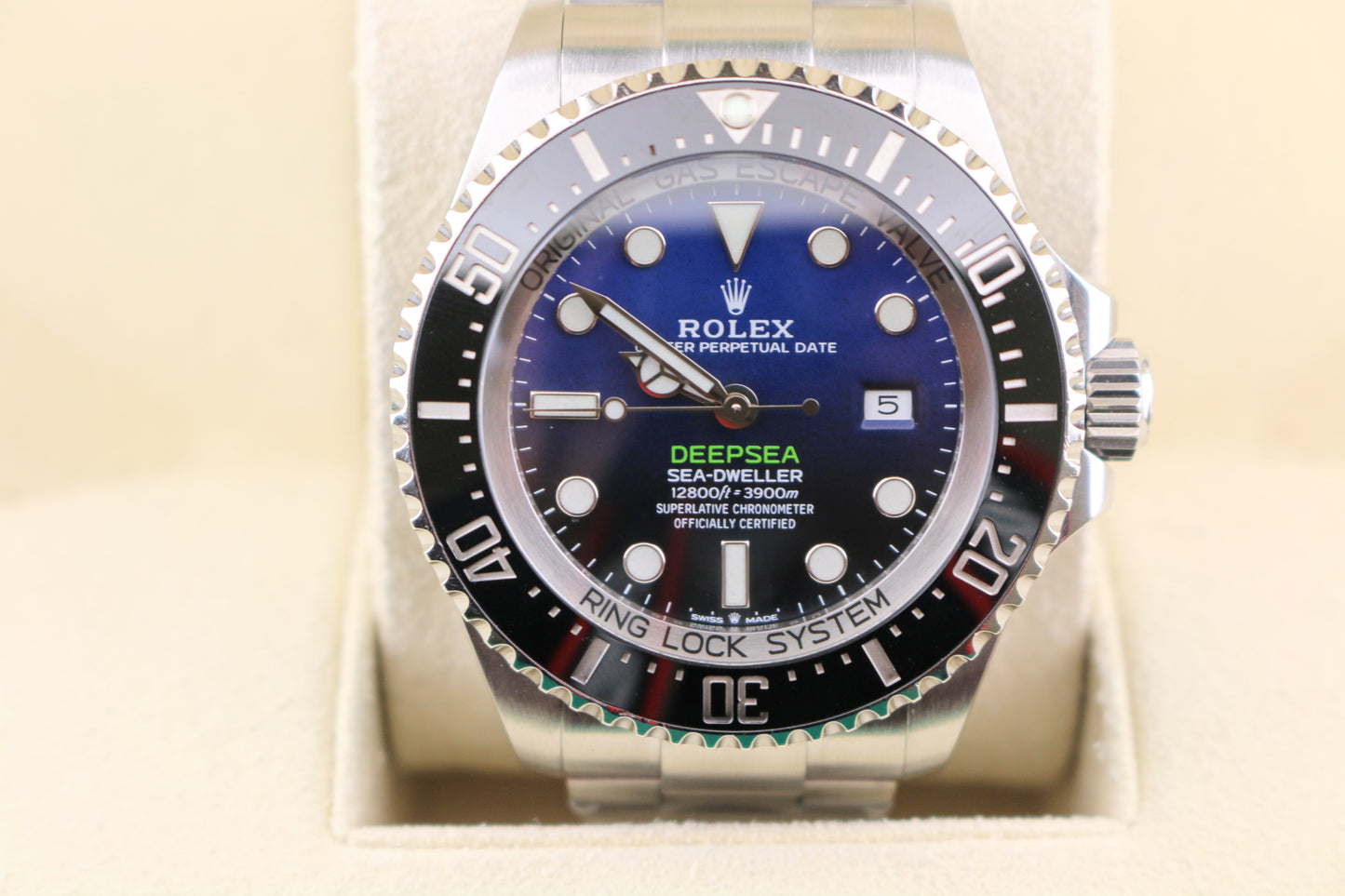 2019 Rolex Deep Sea James Cameron 126660 Black Blue Dial SS Oyster W Papers 44mm