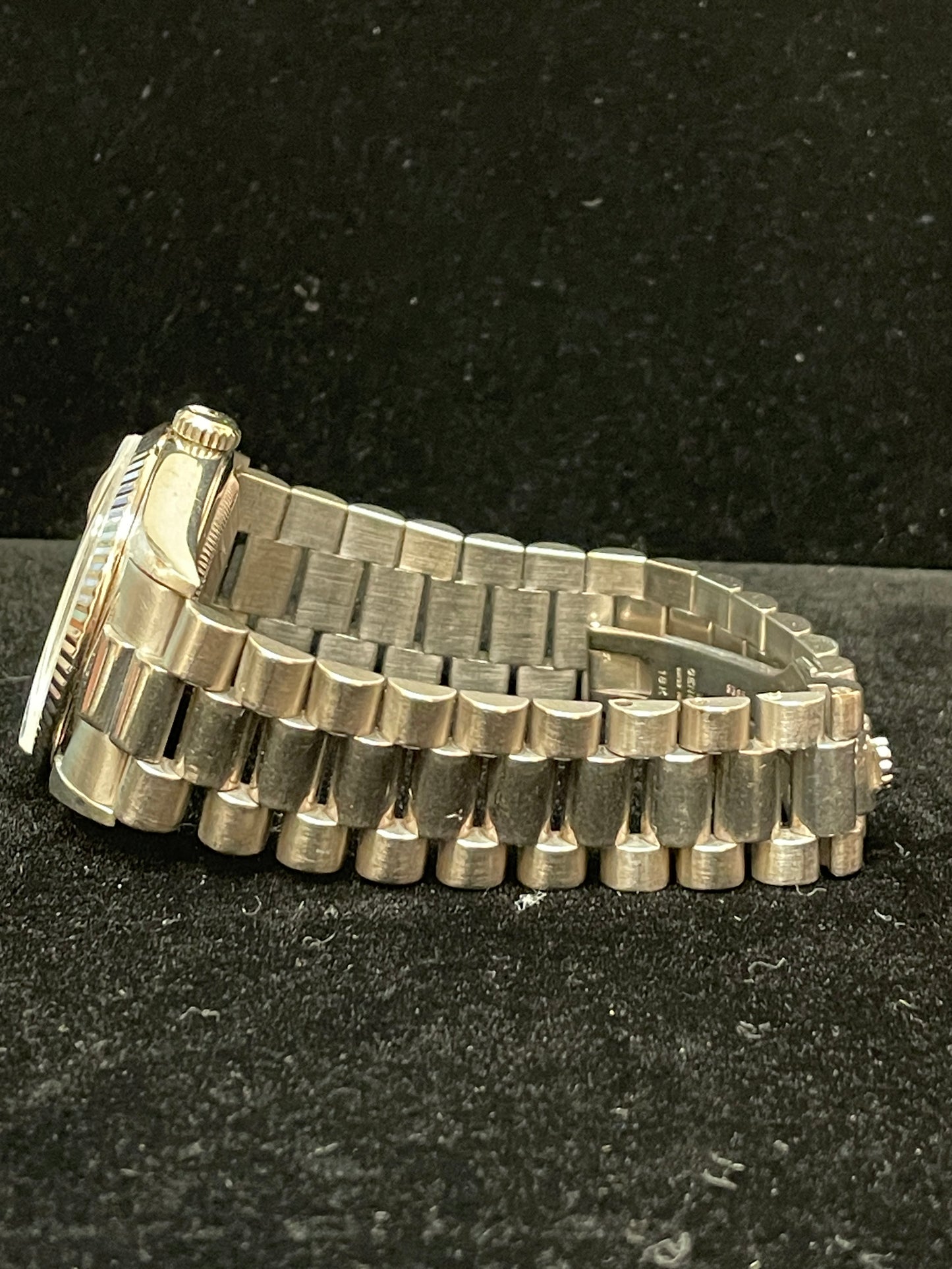1996 Rolex Daydate 18239 Champ/Silver Diamond Dial 18kt WG President 36mm