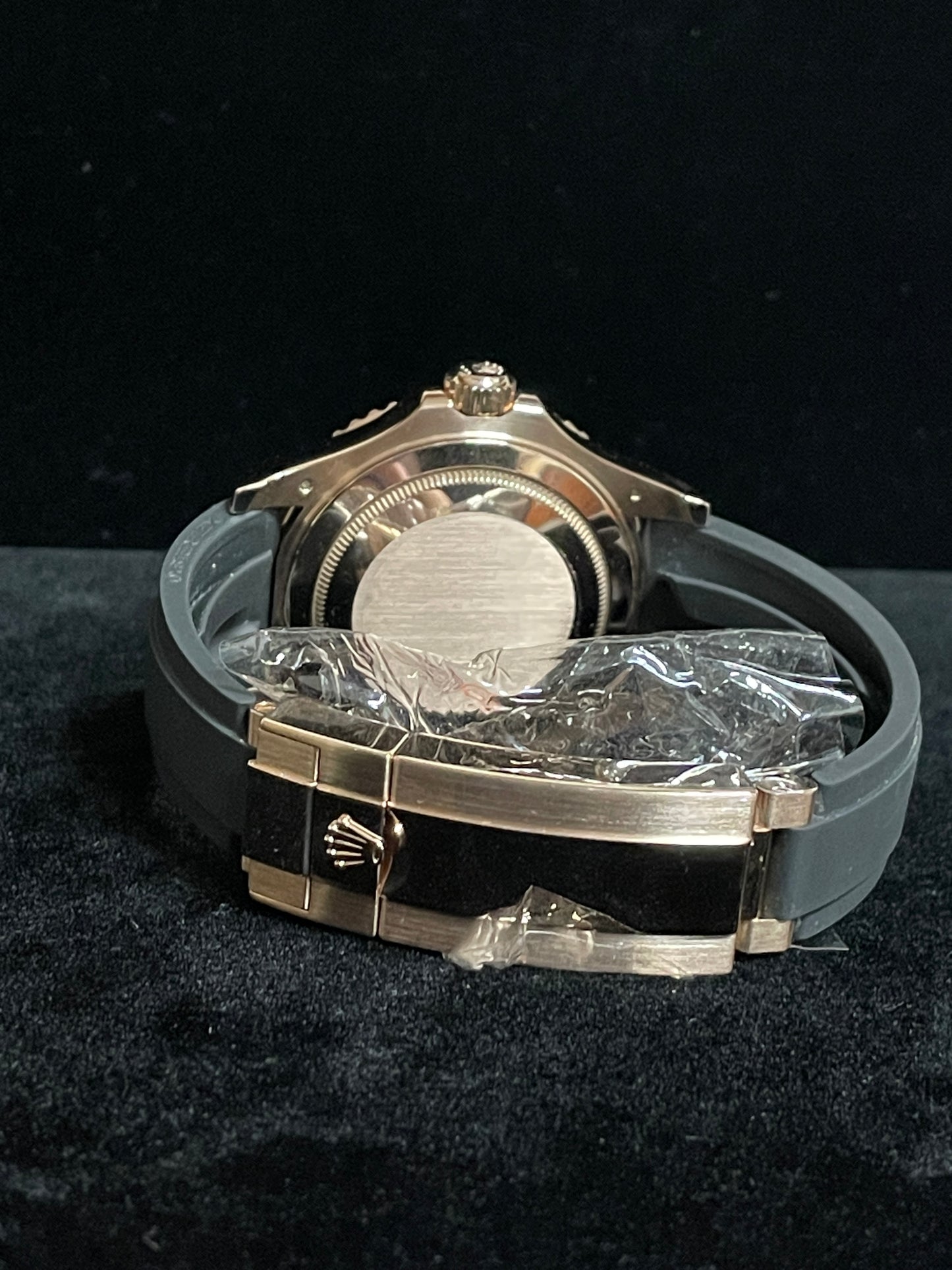 2021 Rolex Yacht-Master 126655 Black Dial RG 18kt OysterFlex With Papers 40mm