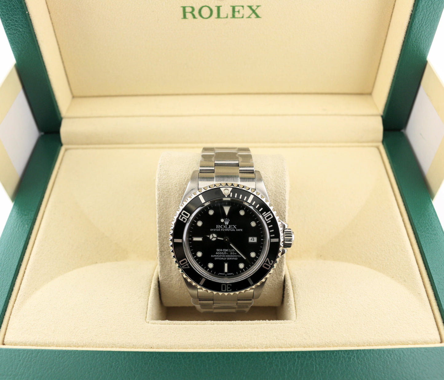 2002 Rolex Sea-Dweller 16600 Black Dial SS Oyster No Papers 40mm