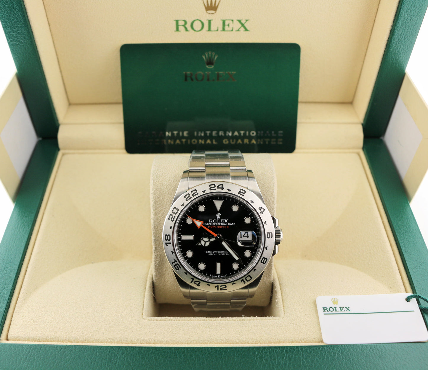 2021 Rolex Explorer II 226570 Black Dial SS Oyster With Papers 42mm
