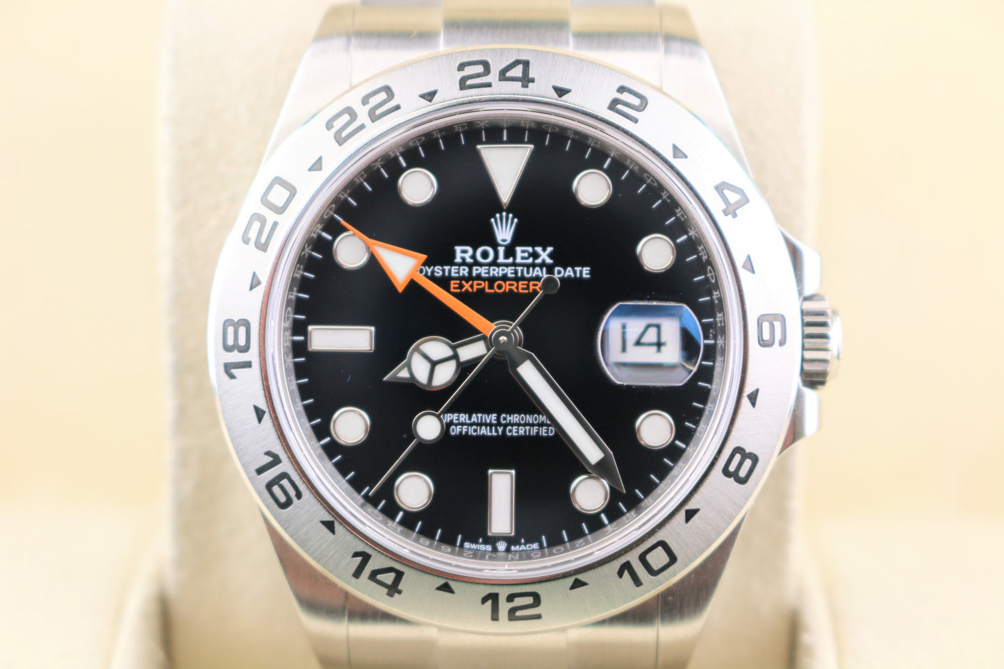 2021 Rolex Explorer II 226570 Black Dial SS Oyster With Papers 42mm