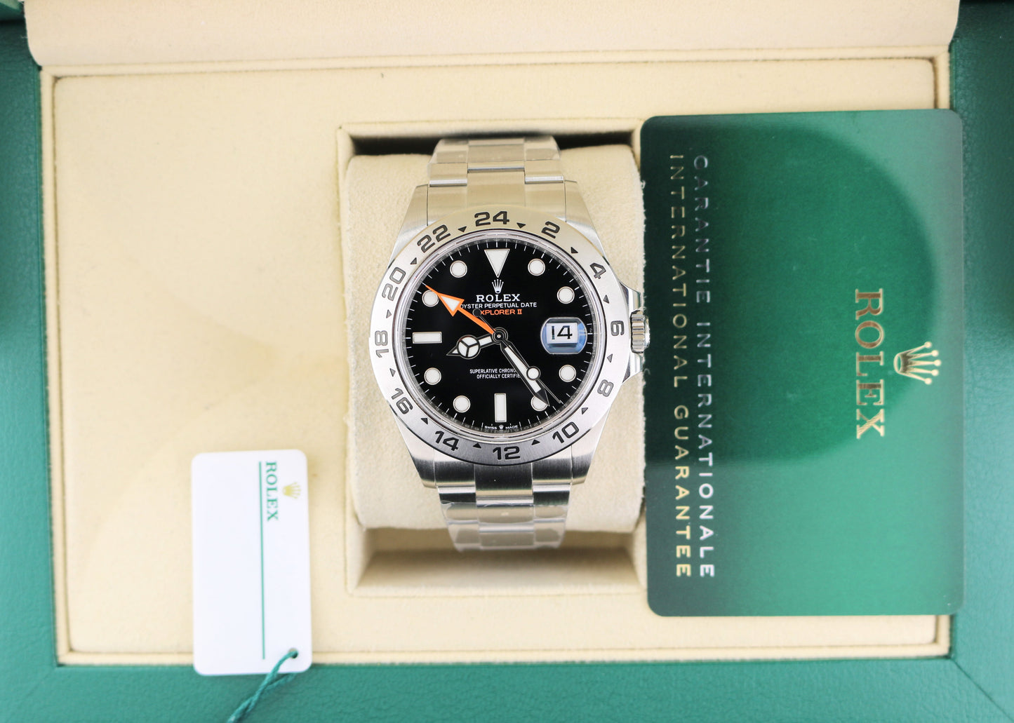 2021 Rolex Explorer II 226570 Black Dial SS Oyster With Papers 42mm