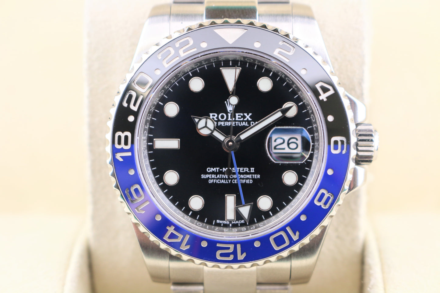 2017 Rolex GMT-Master II 116710BLNR Batman Black Dial SS Oyster RSC Card 40mm