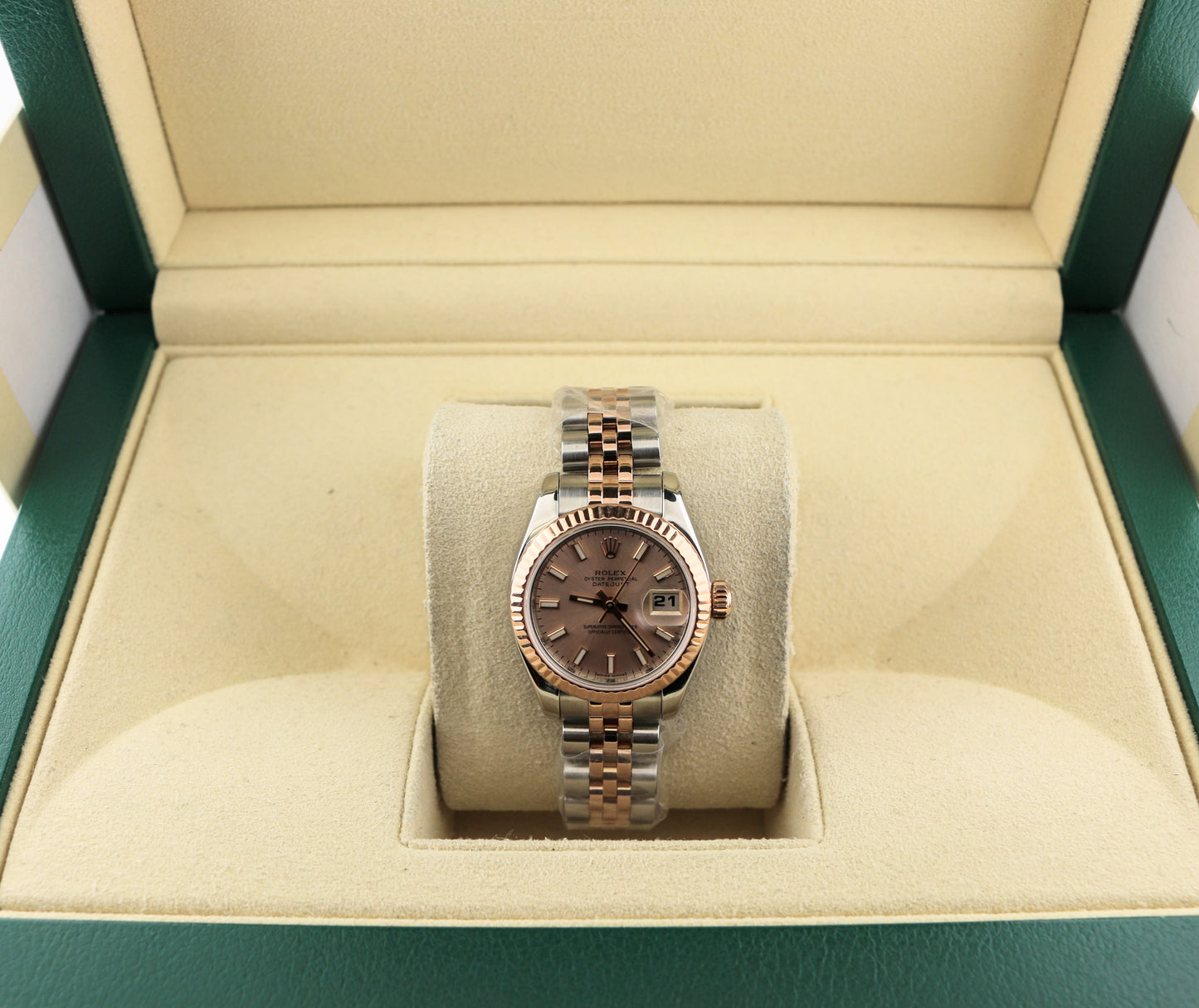 2006 Rolex Ladies Datejust 179171 Pink Dial TT 18kt Jubilee Rose No Papers 26mm