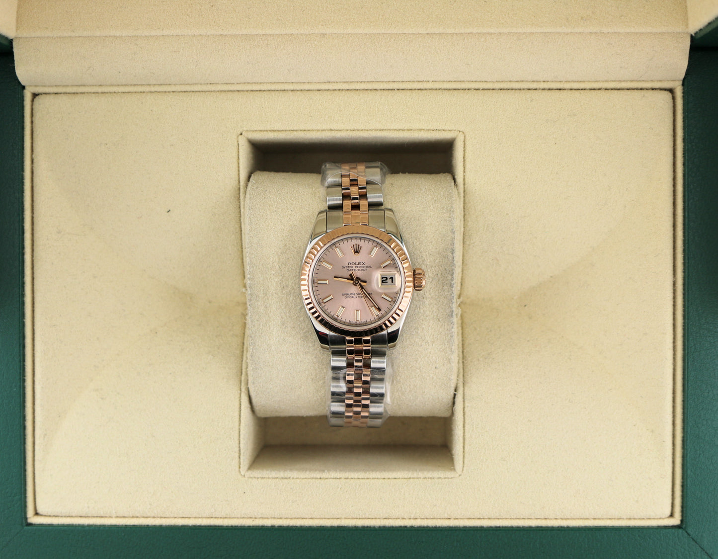 2006 Rolex Ladies Datejust 179171 Pink Dial TT 18kt Jubilee Rose No Papers 26mm