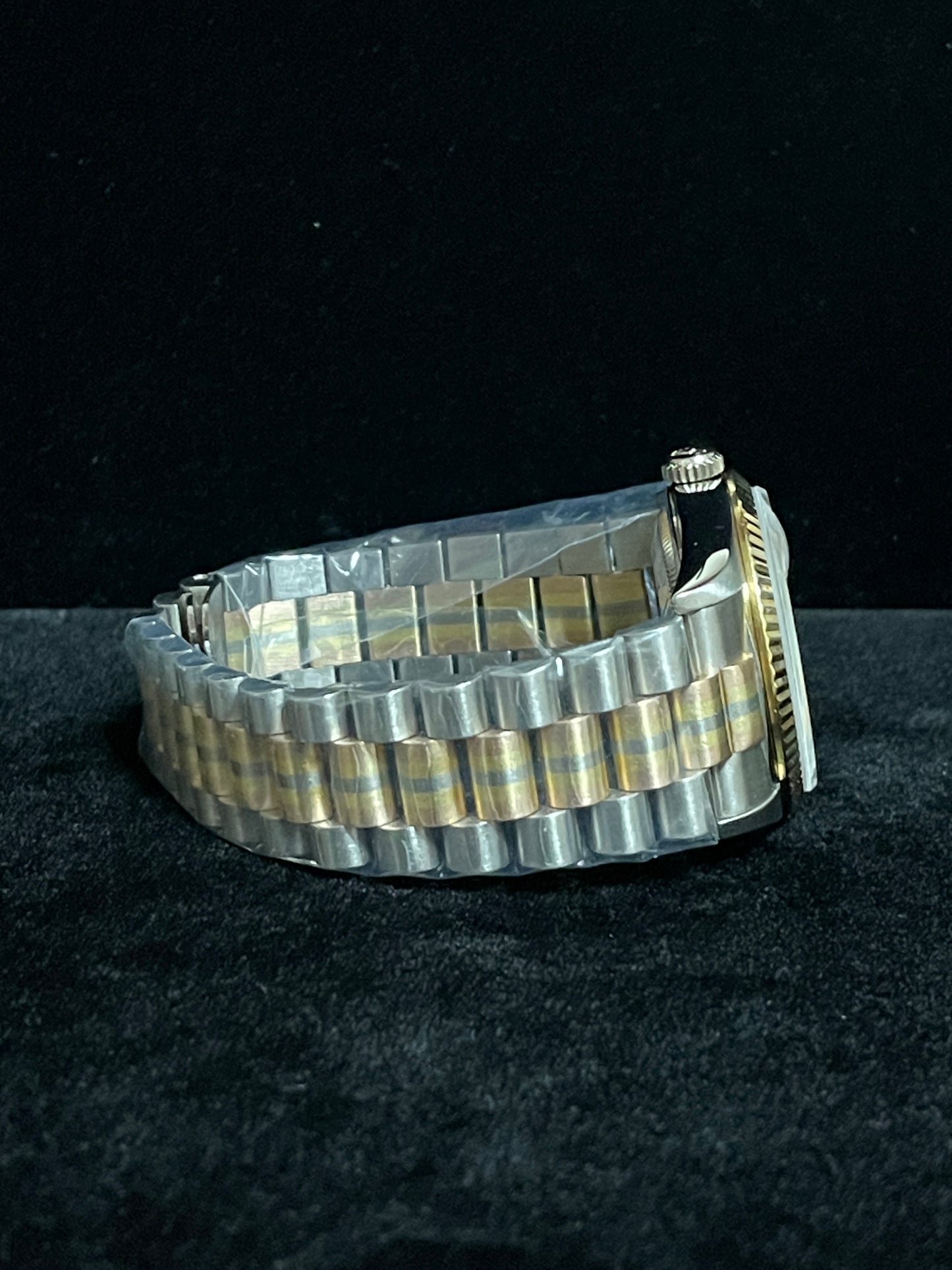 1990 Rolex Day-Date Tridor 18239b Champagne Computer Dial 18kt President 36mm