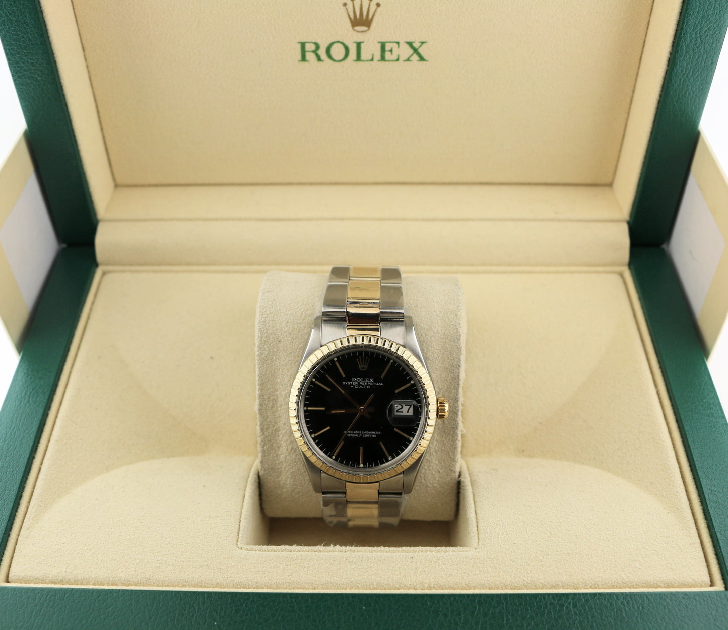 1983 Rolex Date 15053 Black Dial TT Oyster No Papers 34mm