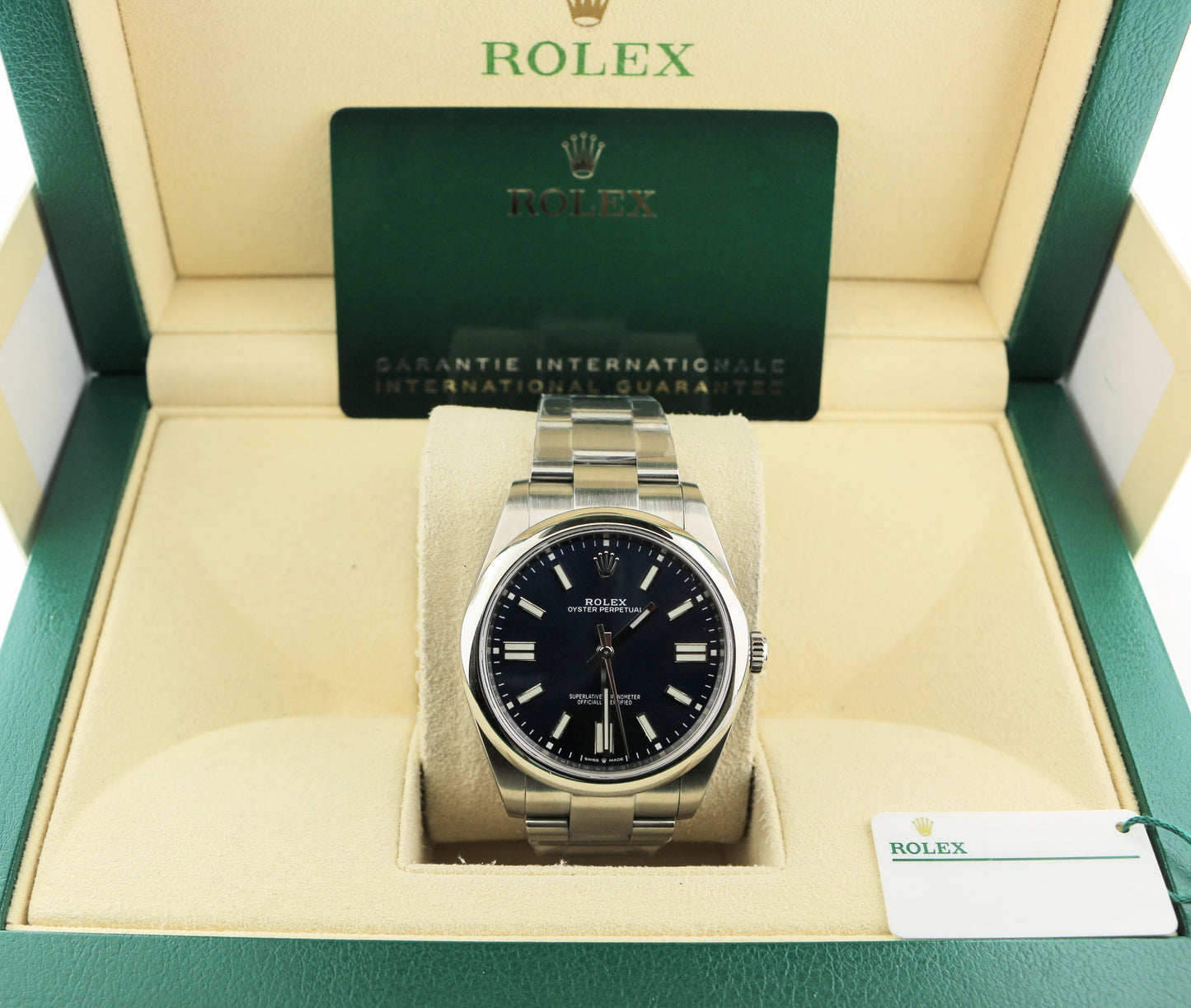 2024 Rolex Oyster Perpetual 124300 Blue Dial SS Oyster With Papers 41mm