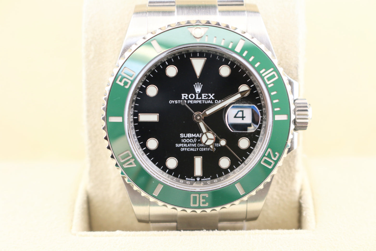 2021 Rolex Starbucks Submariner 126610LV Black Dial SS Oyster With Papers 41mm