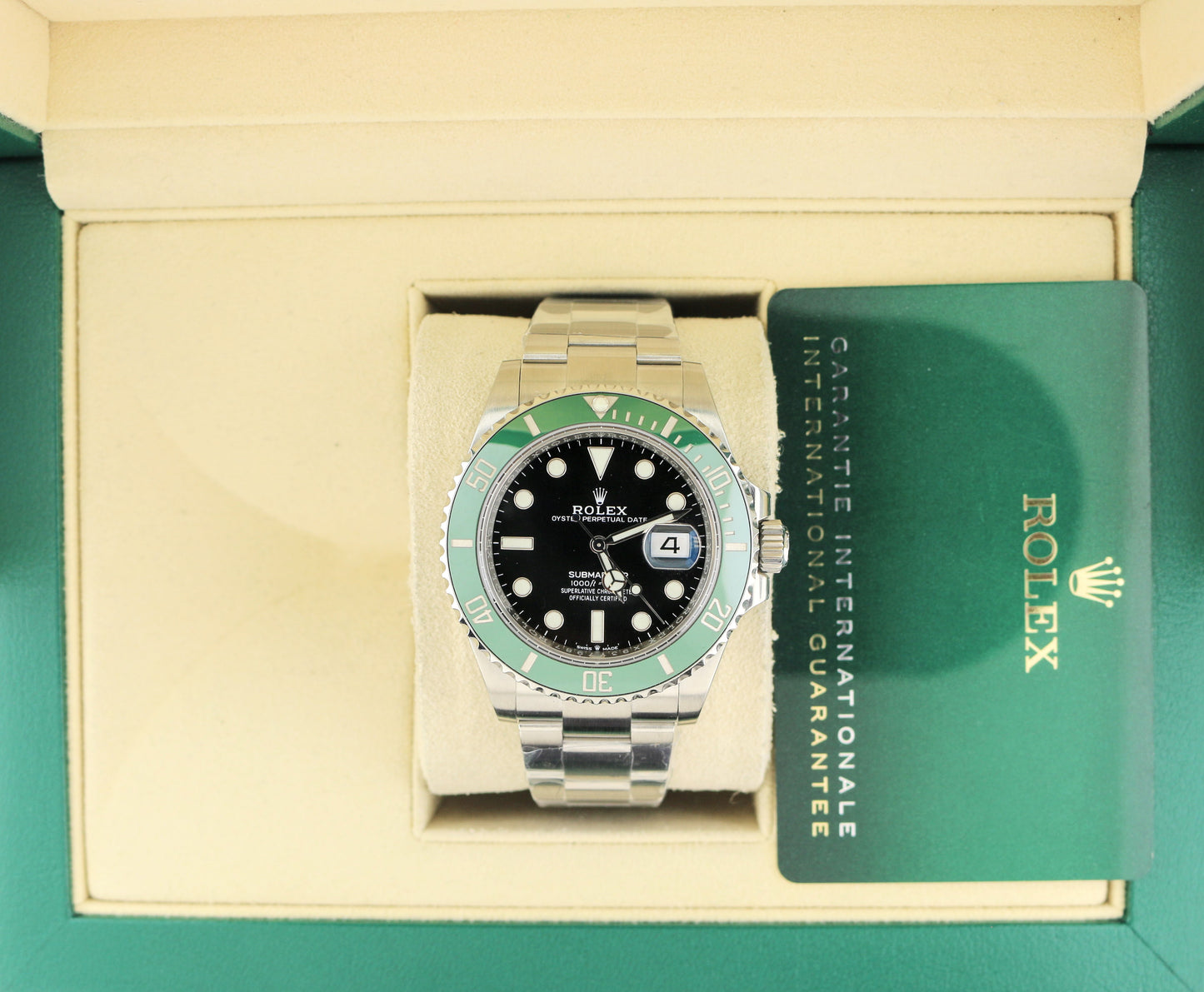 2021 Rolex Starbucks Submariner 126610LV Black Dial SS Oyster With Papers 41mm