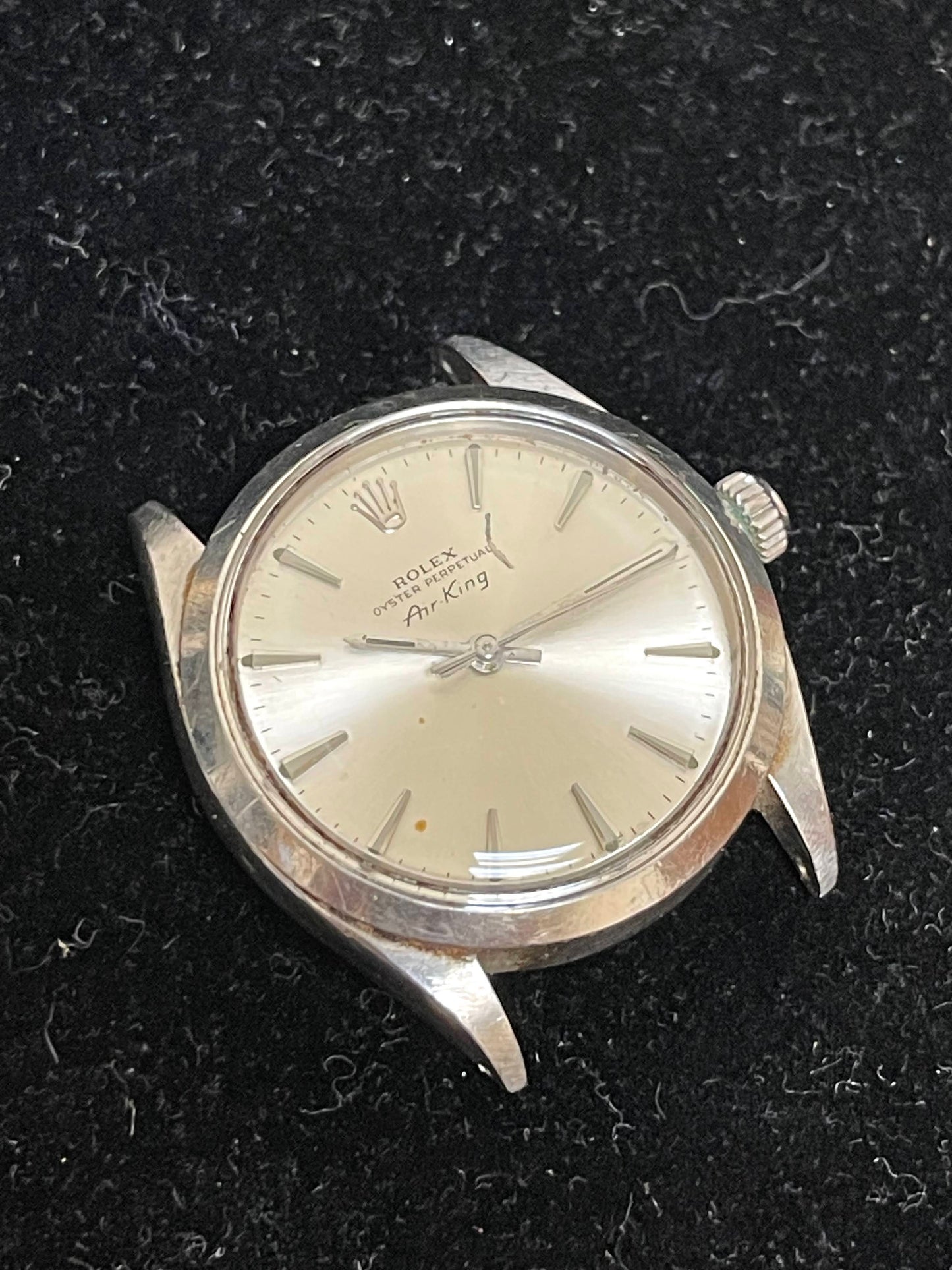 1958 Rolex Air-King 5500 Silver Dial Head Only No Papers 34mm