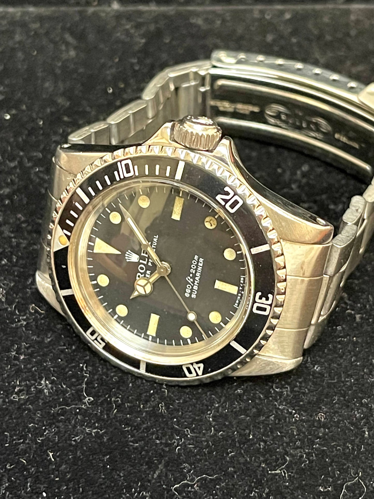 1971 Rolex Submariner 5513 Matte Black Dial SS Oyster No Papers 40mm