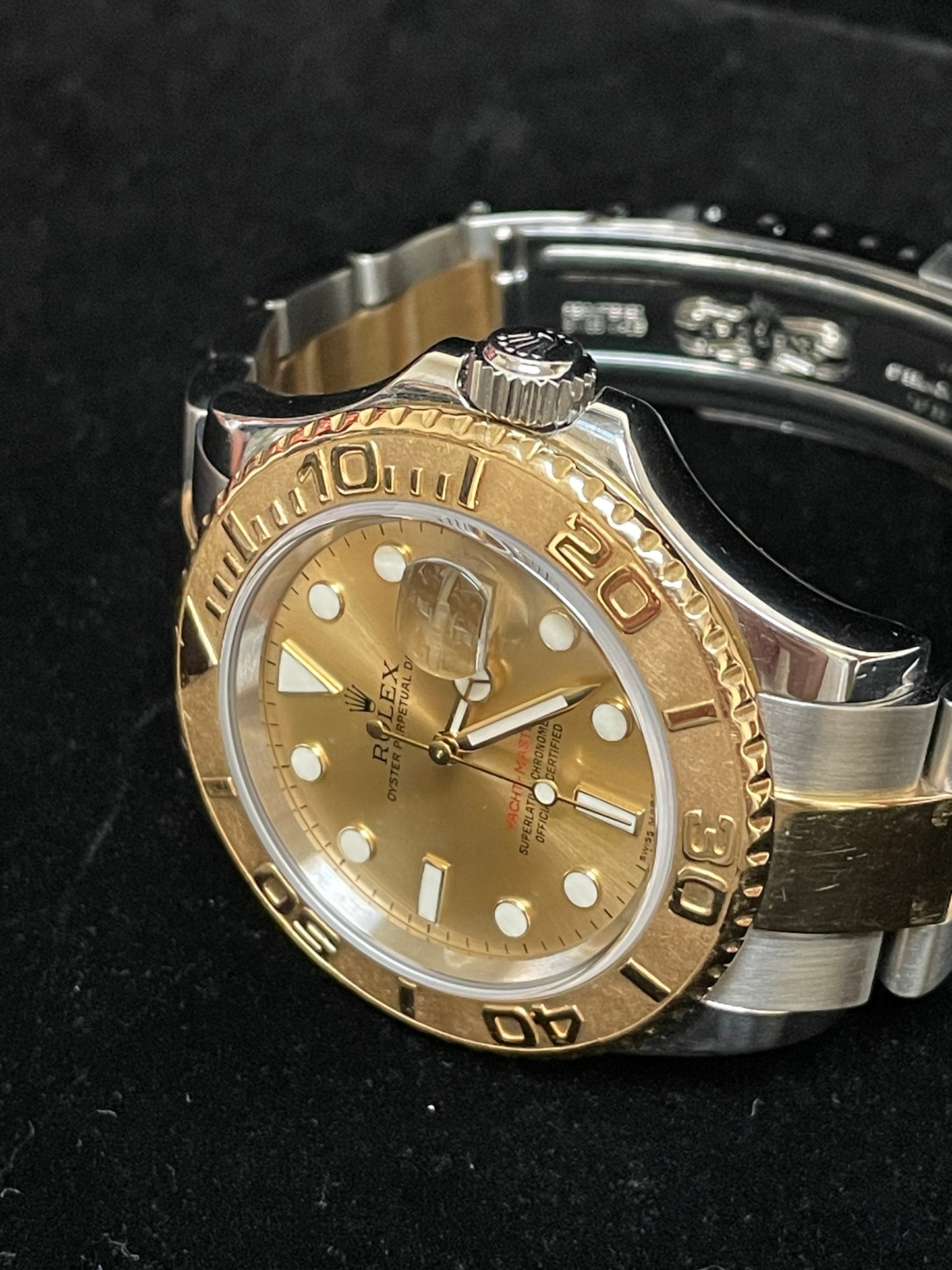 OH 2006 Rolex Yacht-Master 16623 Champagne Dial TT Oyster No Papers 40mm