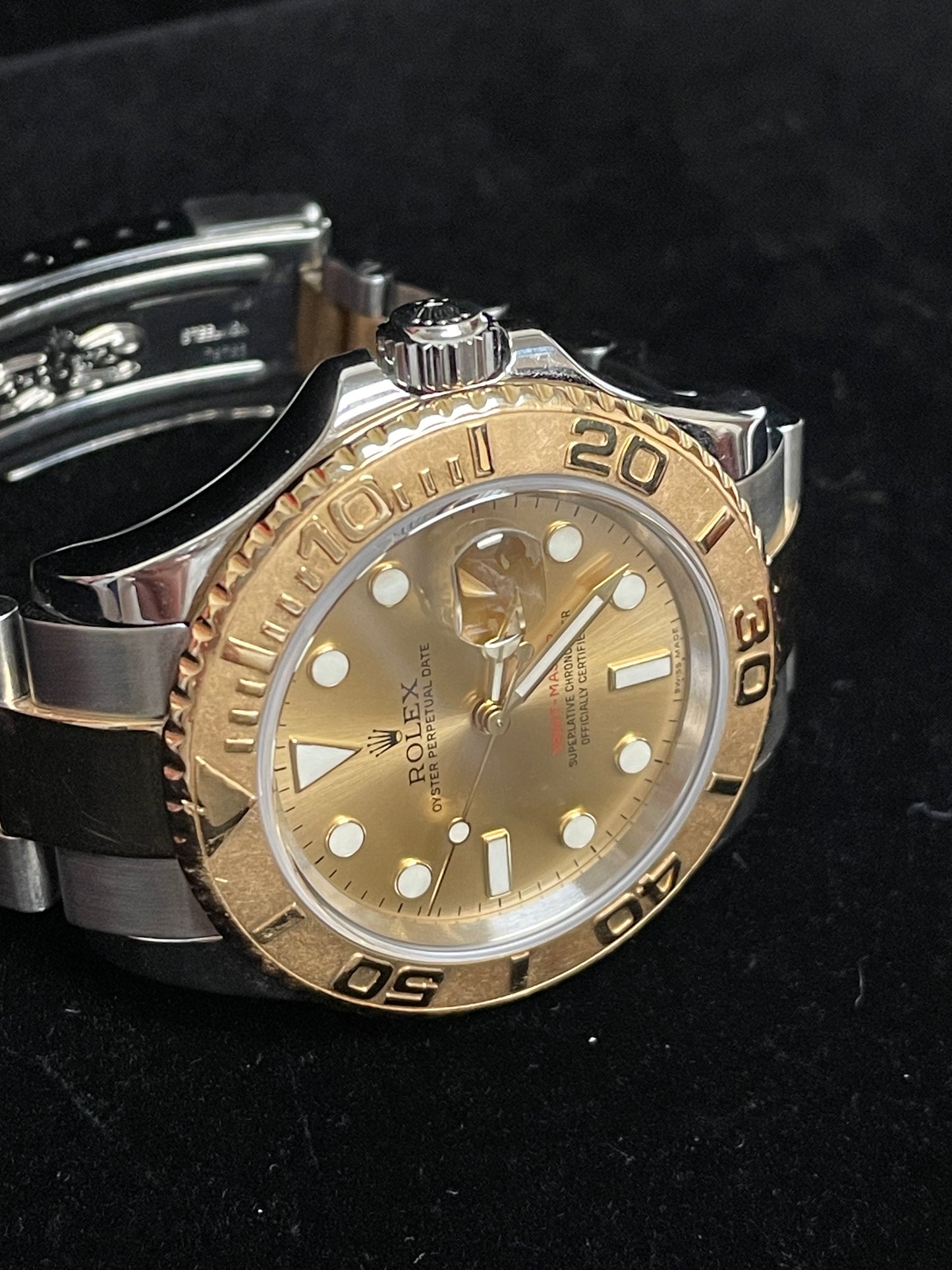 OH 2006 Rolex Yacht-Master 16623 Champagne Dial TT Oyster No Papers 40mm