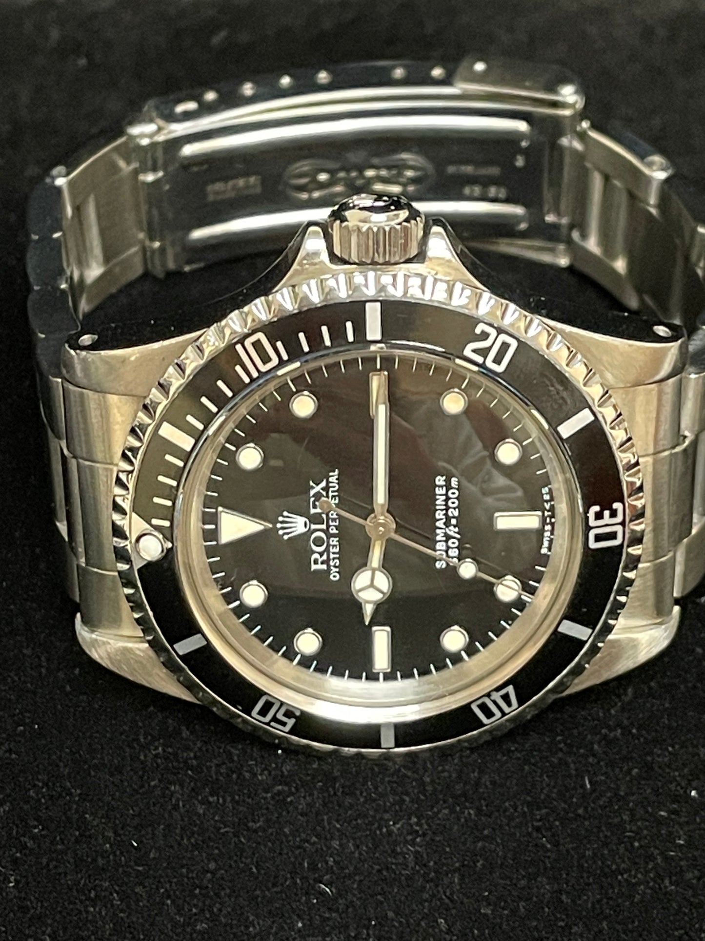1968 Rolex Submariner No Date 5513 Black Dial SS Oyster No Papers 40mm