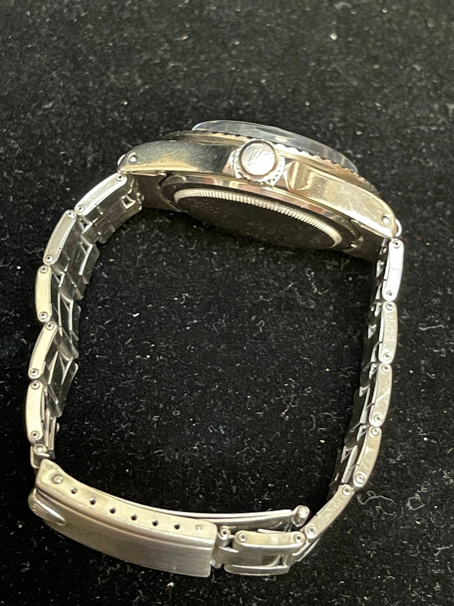 1974 Rolex Red Submariner 1680 Black Dial SS C+I Rivet Bracelet No Papers 40mm