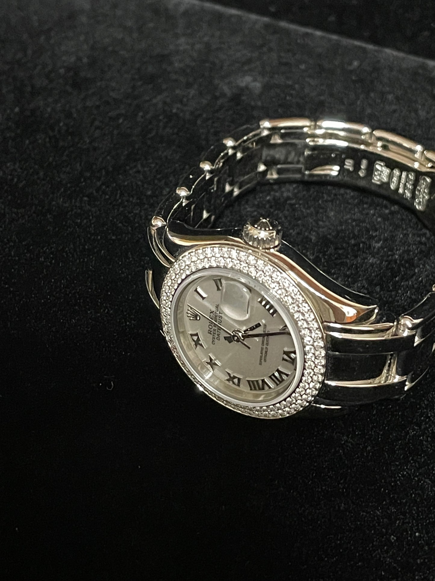 Rolex Datejust 80339 MOP Dial 2 Row Diam Bezel PearlMaster WG 18kt RSC 2022 29mm
