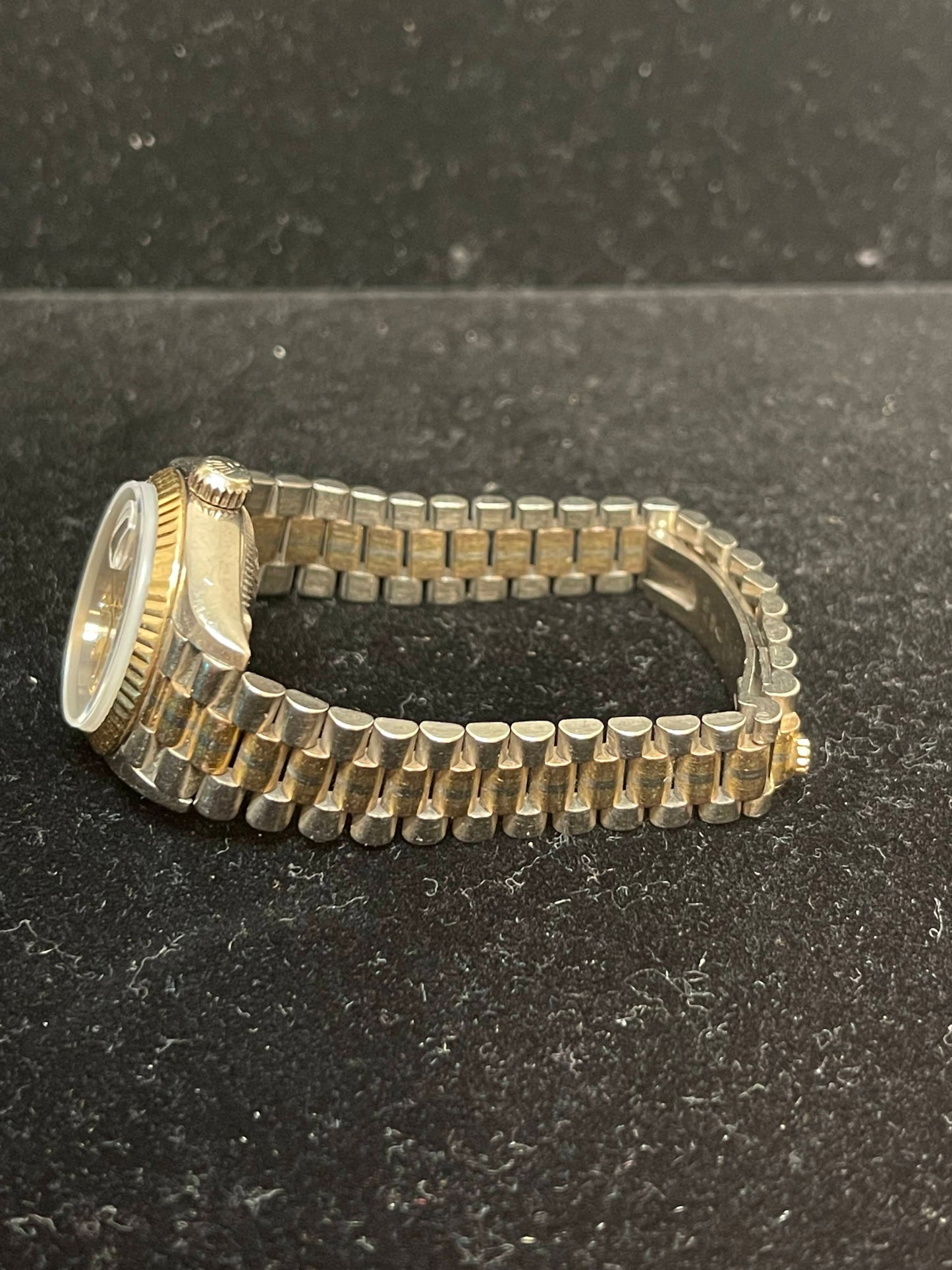 1991 Rolex Datejust 69179B Champagne Diamond Dial Tridor President No Paper 26mm