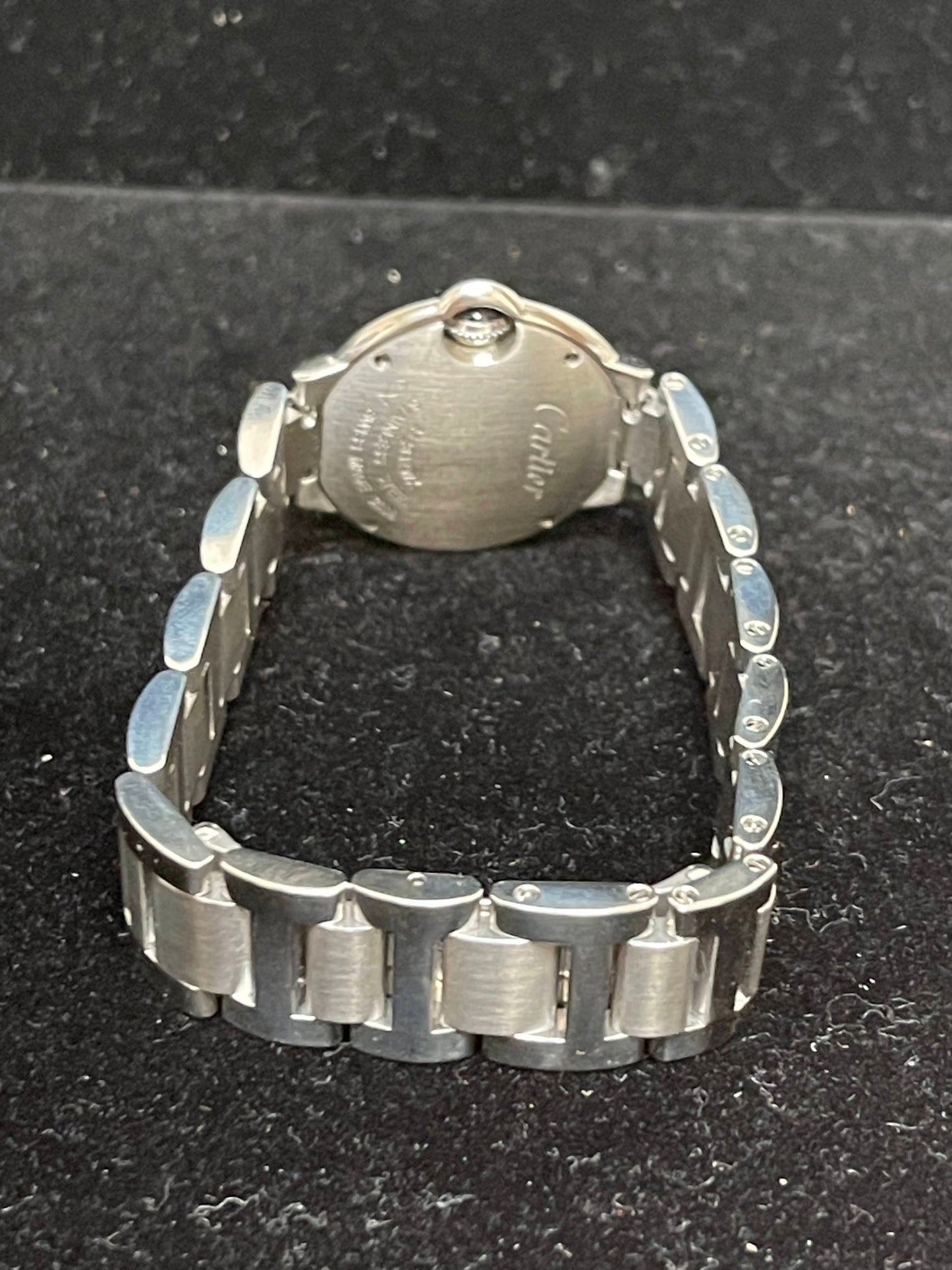 Cartier Ladies Ballon Bleu 3009 White Roman Stainless Steel No Papers 28mm