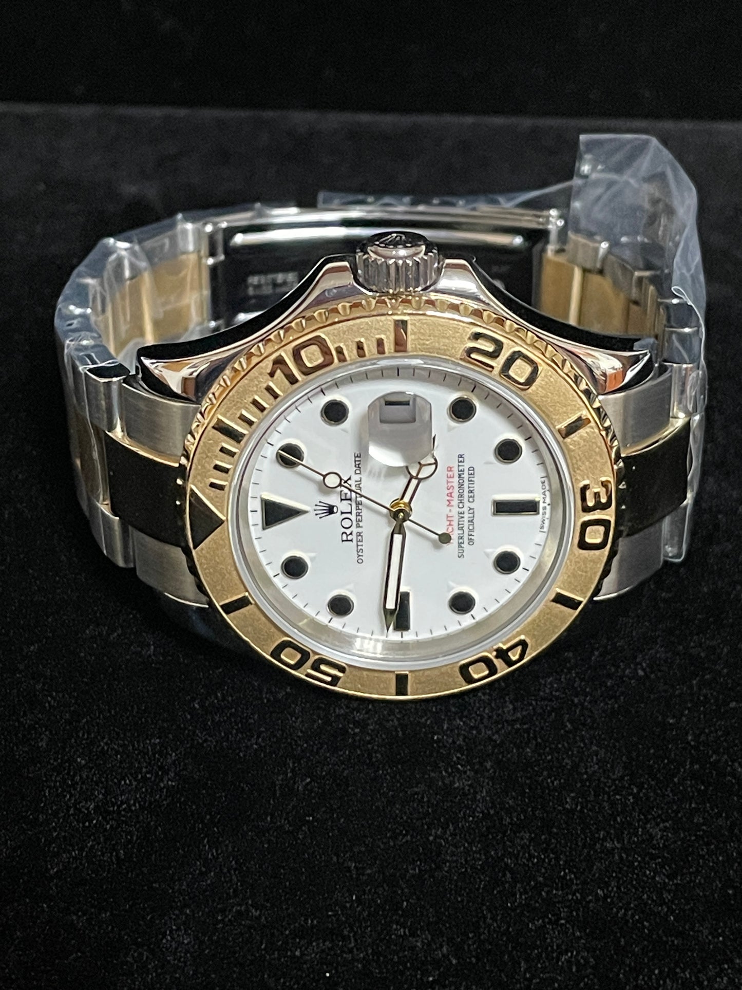 2006 Rolex Yacht-Master 16623 White Dial TT 18kt Oyster No Papers 40mm