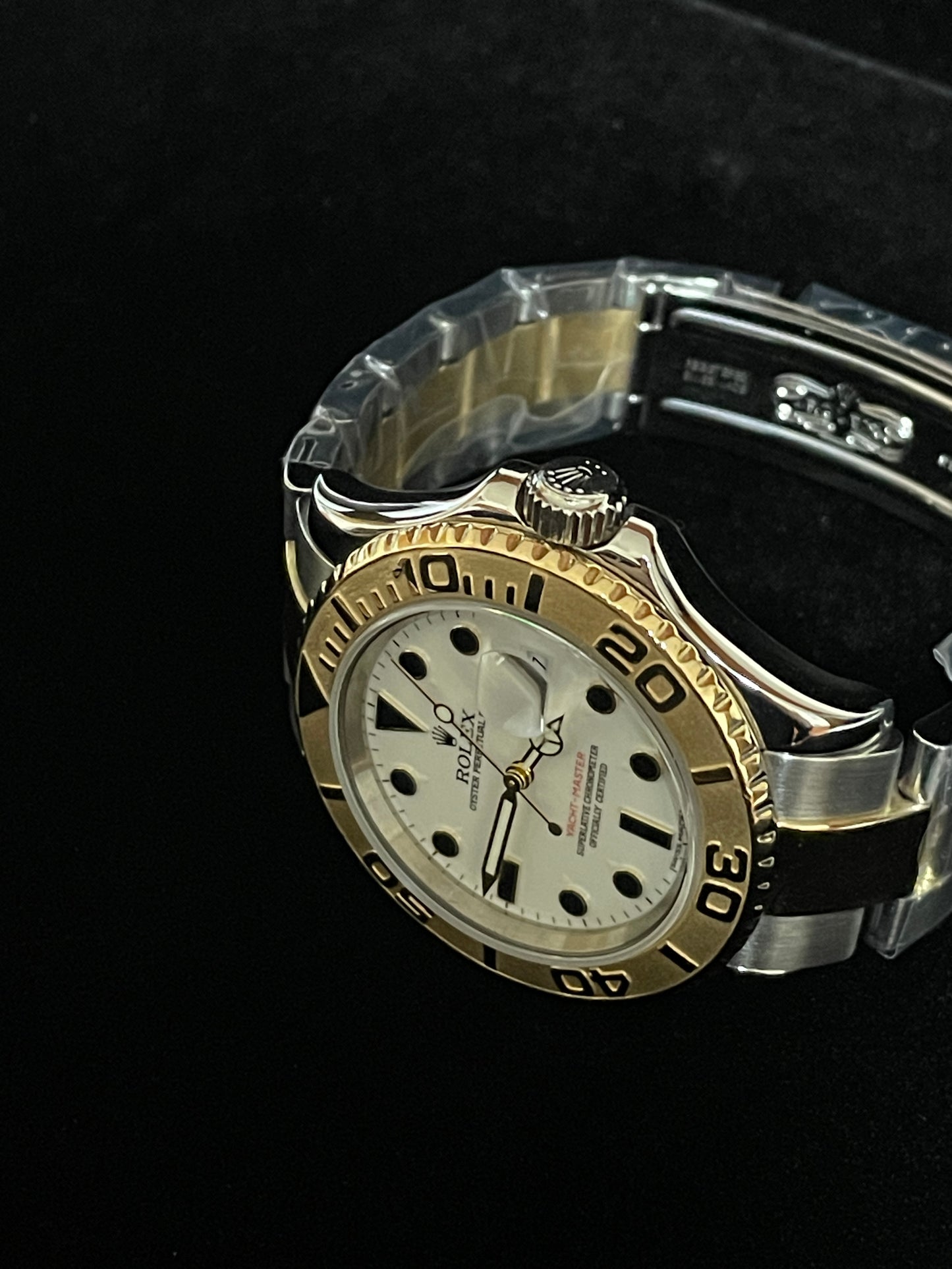 2006 Rolex Yacht-Master 16623 White Dial TT 18kt Oyster No Papers 40mm