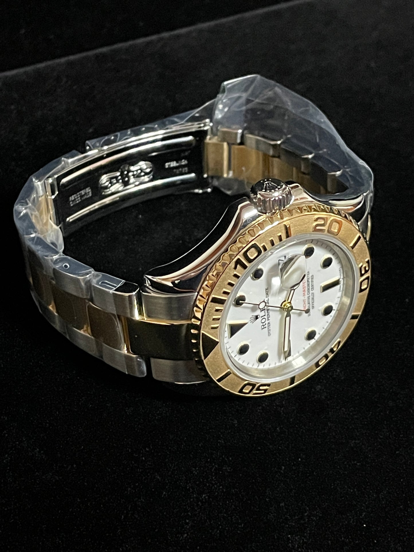 2006 Rolex Yacht-Master 16623 White Dial TT 18kt Oyster No Papers 40mm
